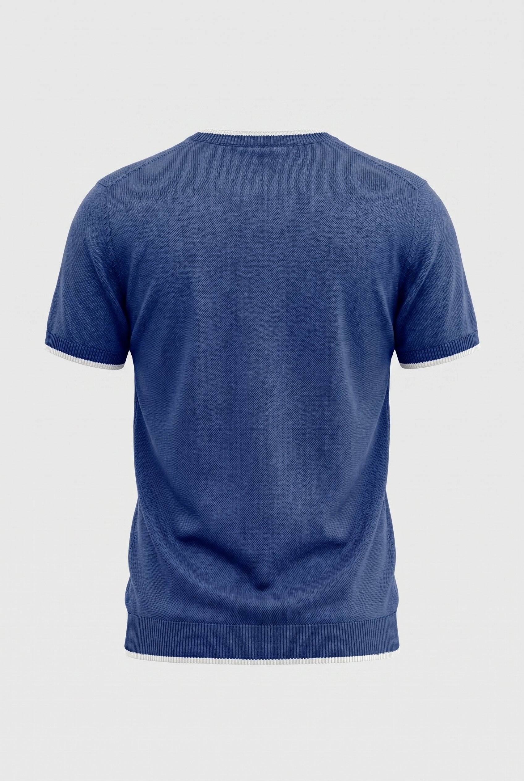 Erkek Bisiklet Yaka Regular Fit Triko T-Shirt Lacivert
