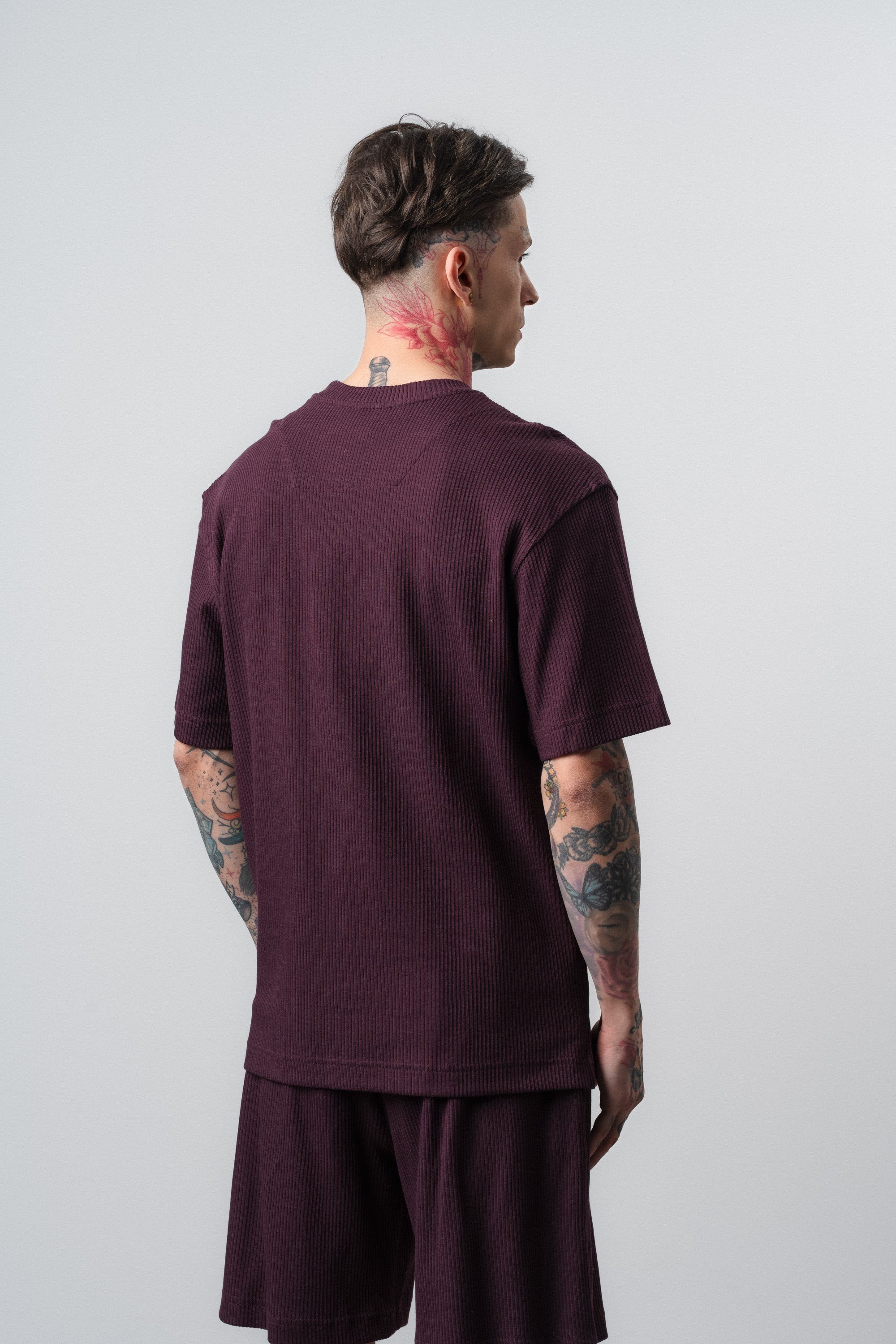 Erkek Countryman Nakışlı Regular Fit T-Shirt Bordo