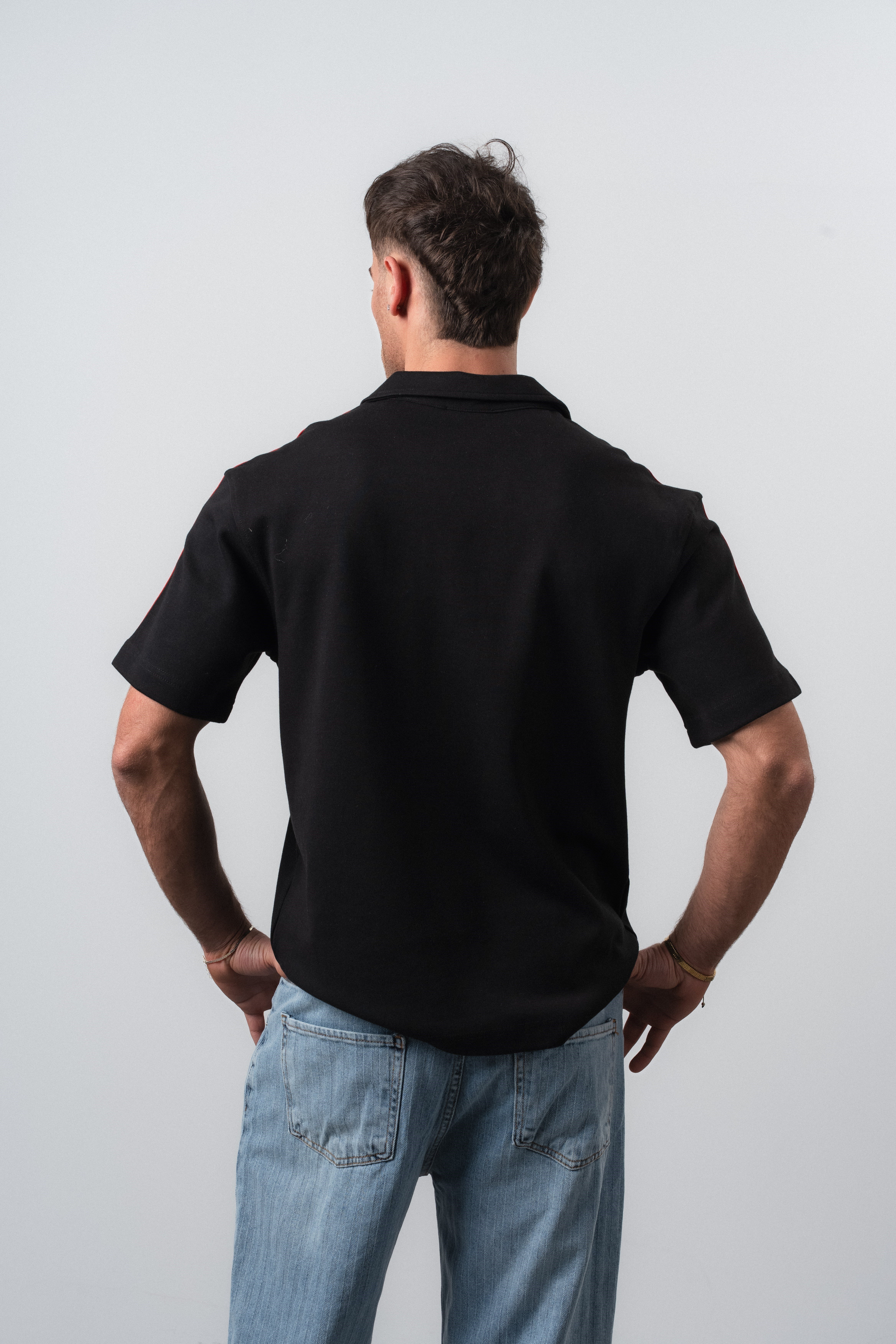 Erkek Equipe Dünya Kupası Regular Fit Polo Yaka Taraftar T-Shirt Siyah