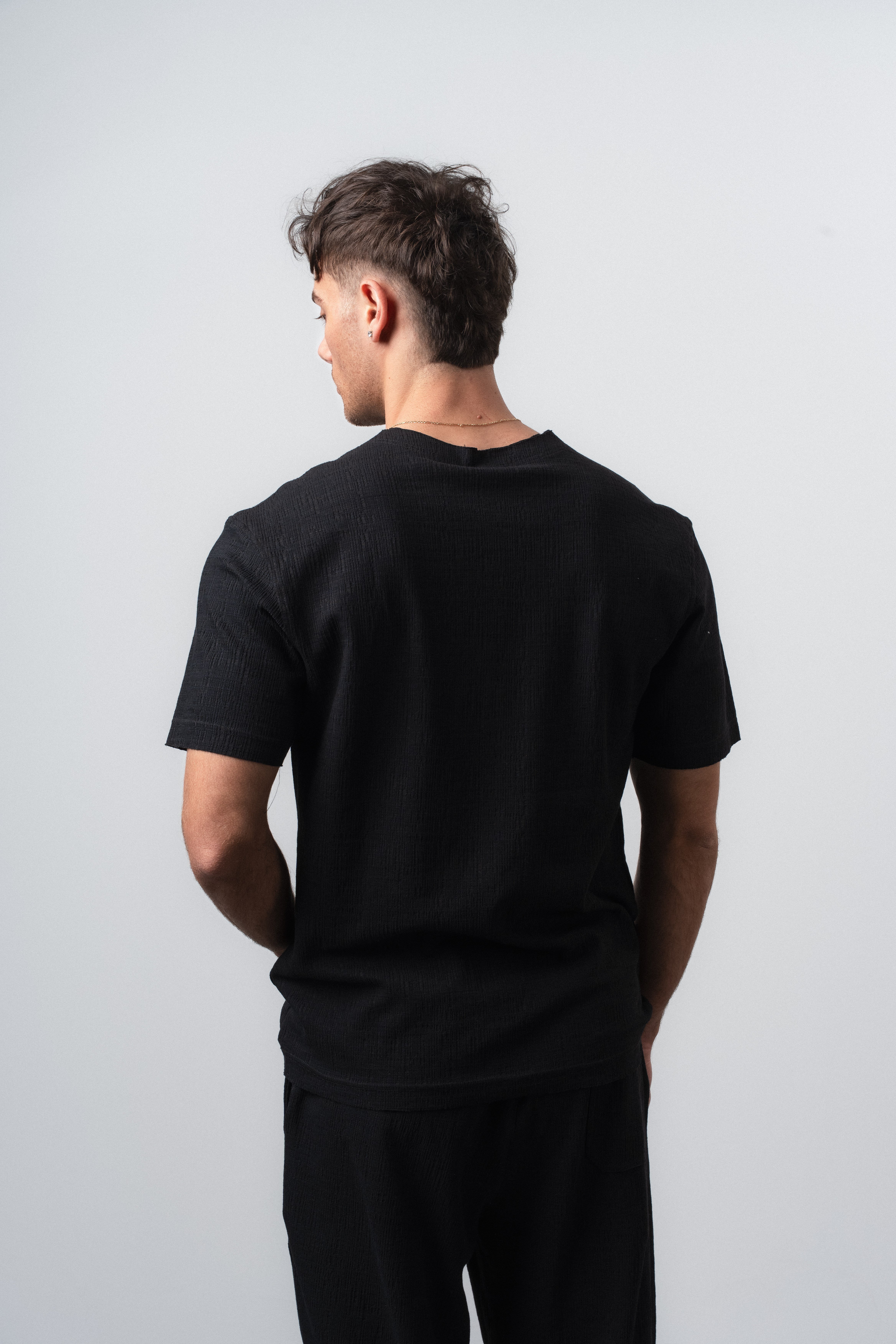 Erkek FFB Pis Dikişli T-Shirt Siyah