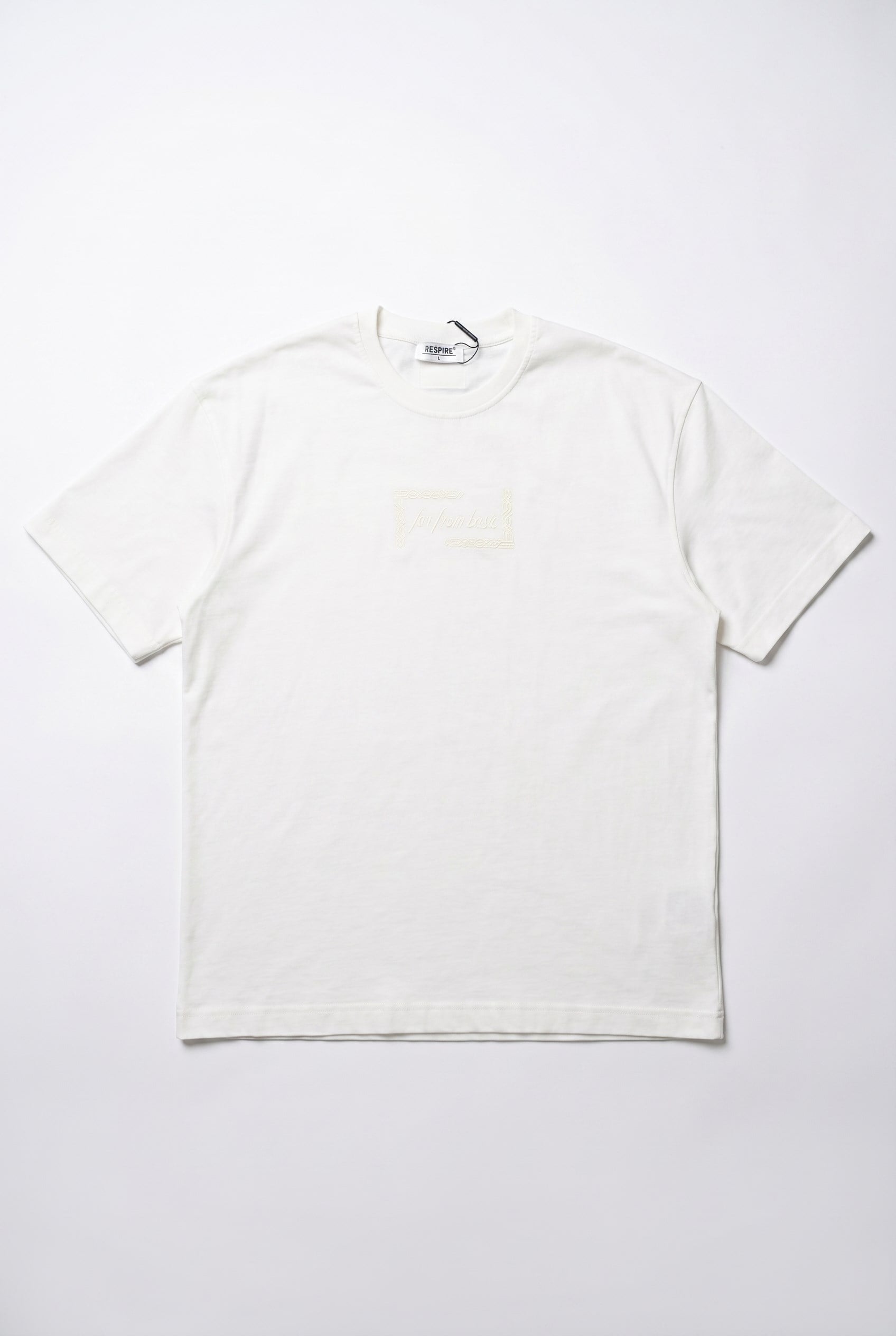Erkek FFB Vintage Nakışlı Oversize T-Shirt Ekru
