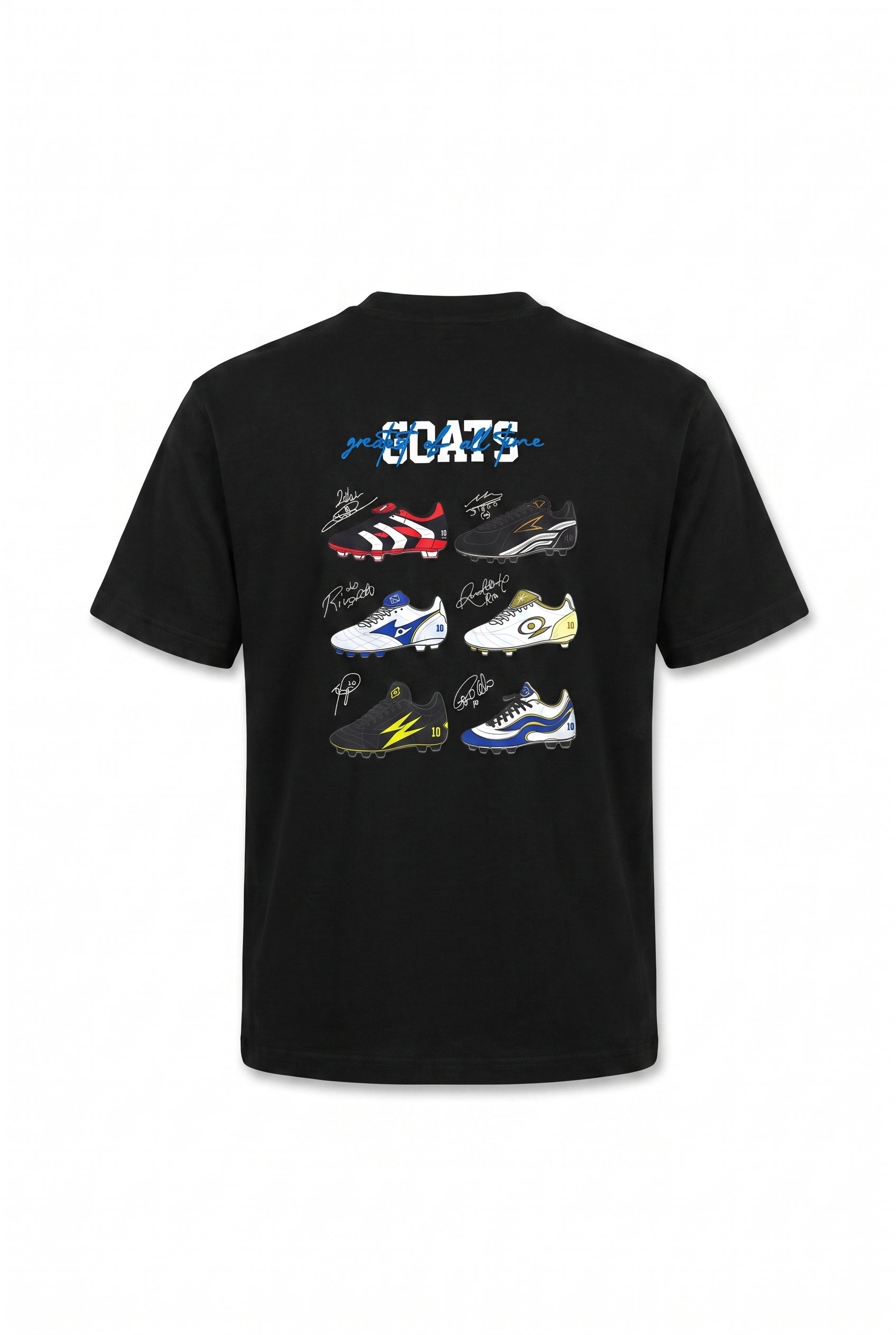 Erkek Goats Baskılı Oversize T-Shirt Siyah
