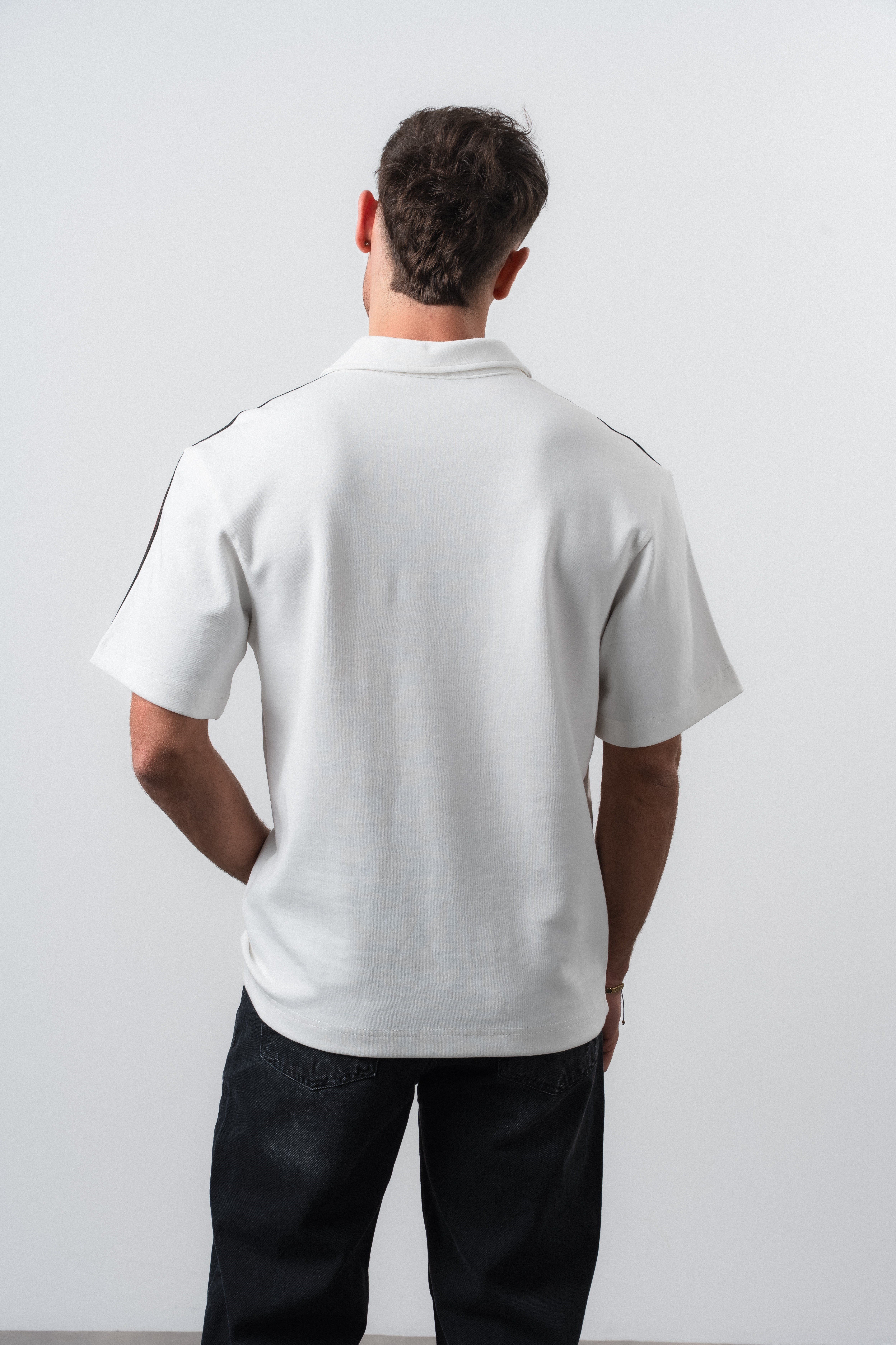 Erkek Mannschaft Dünya Kupası Regular Fit Polo Yaka Taraftar T-Shirt Ekru