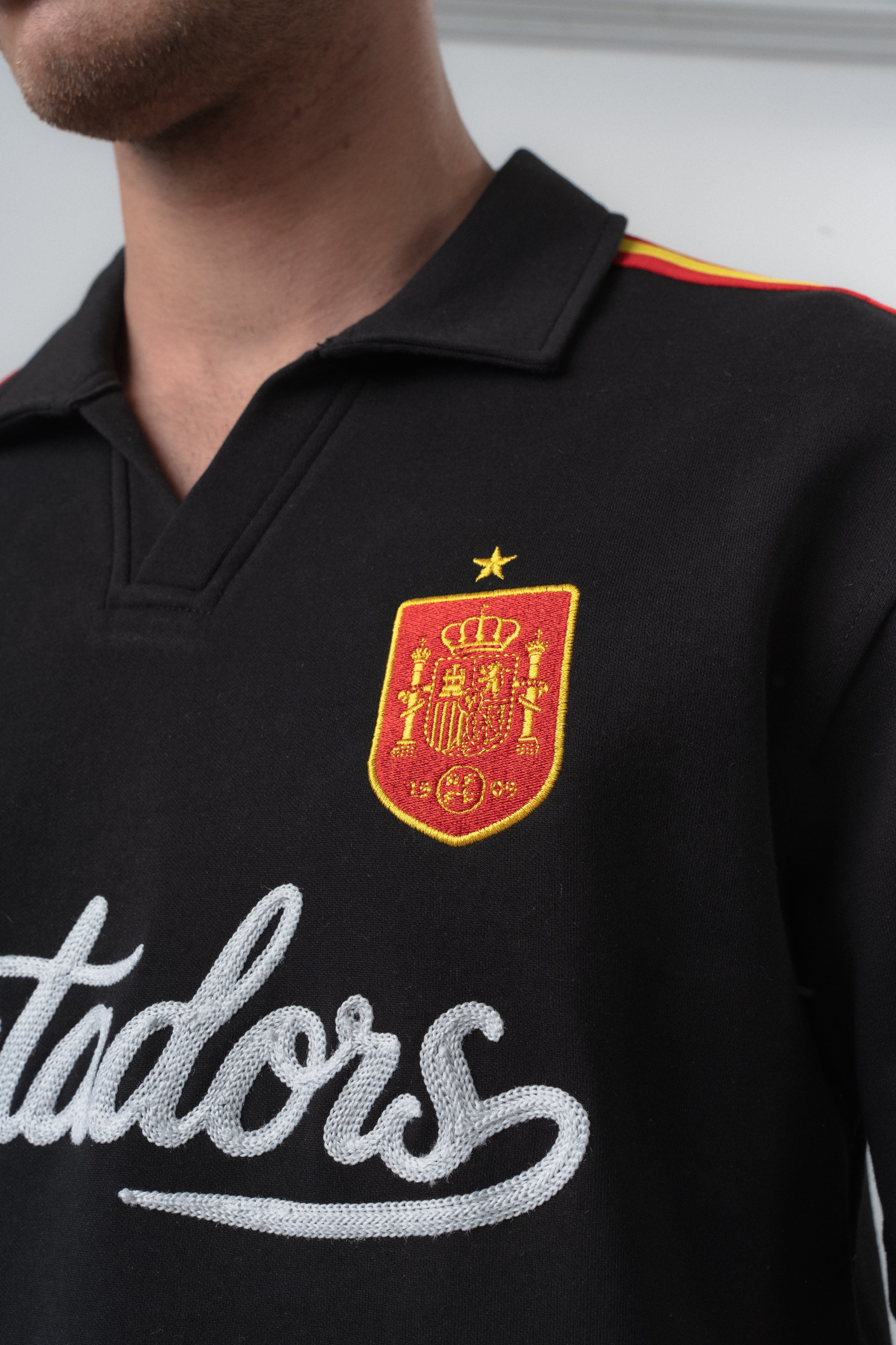 Erkek Matadors Dünya Kupası Regular Fit Polo Yaka Taraftar T-Shirt Siyah