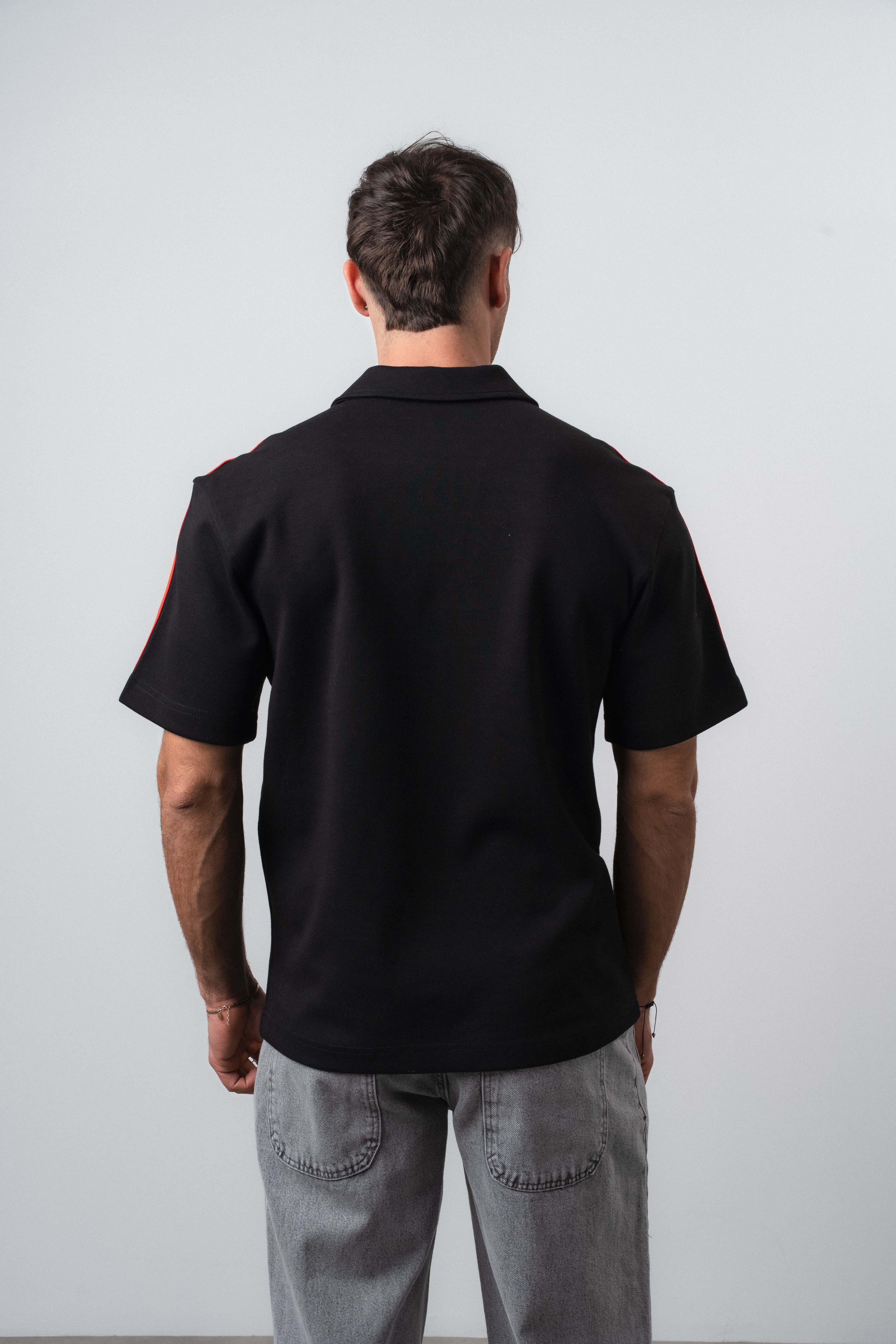 Erkek Matadors Dünya Kupası Regular Fit Polo Yaka Taraftar T-Shirt Siyah