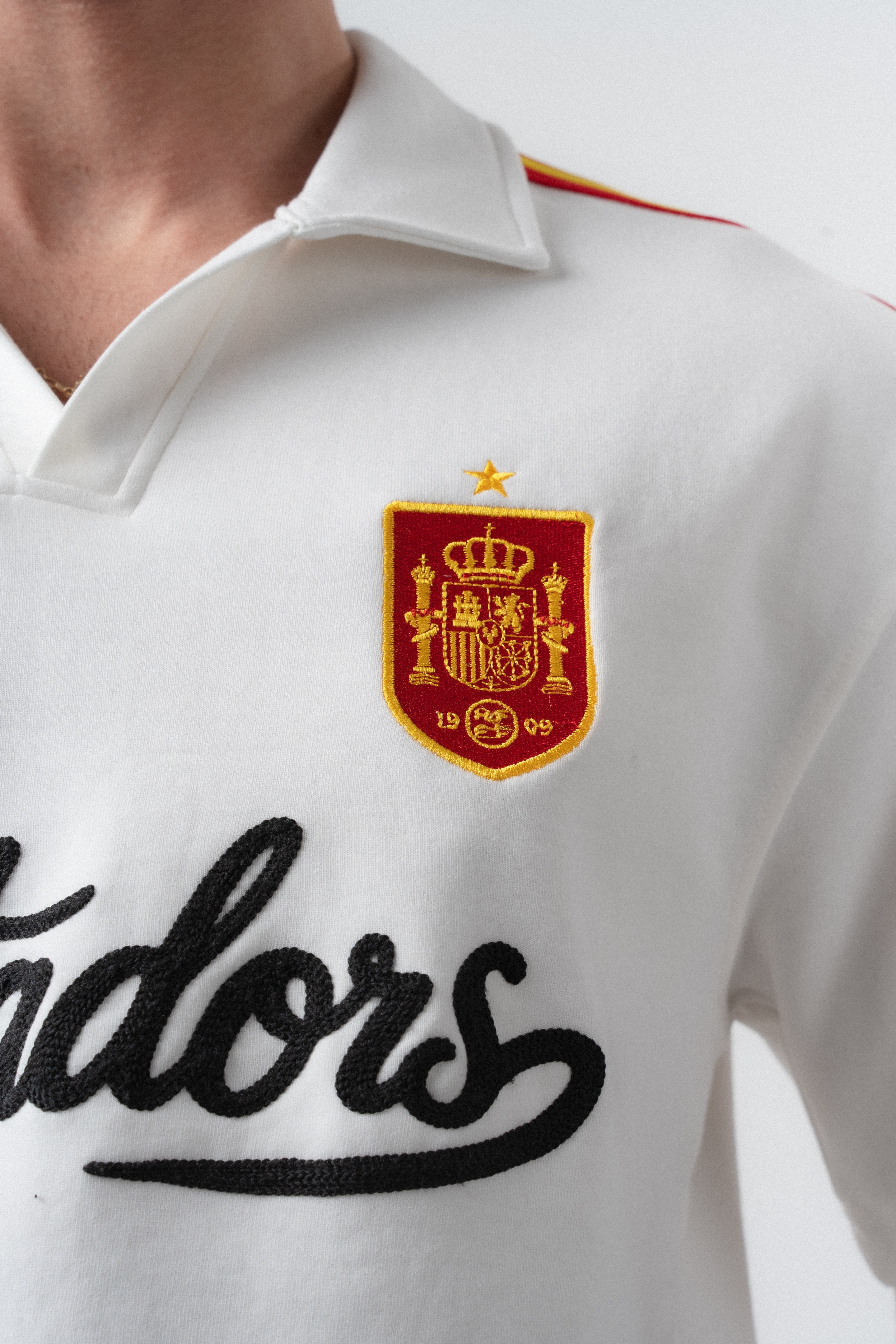 Erkek Matadors Dünya Kupası Regular Fit Polo Yaka Taraftar T-Shirt Ekru