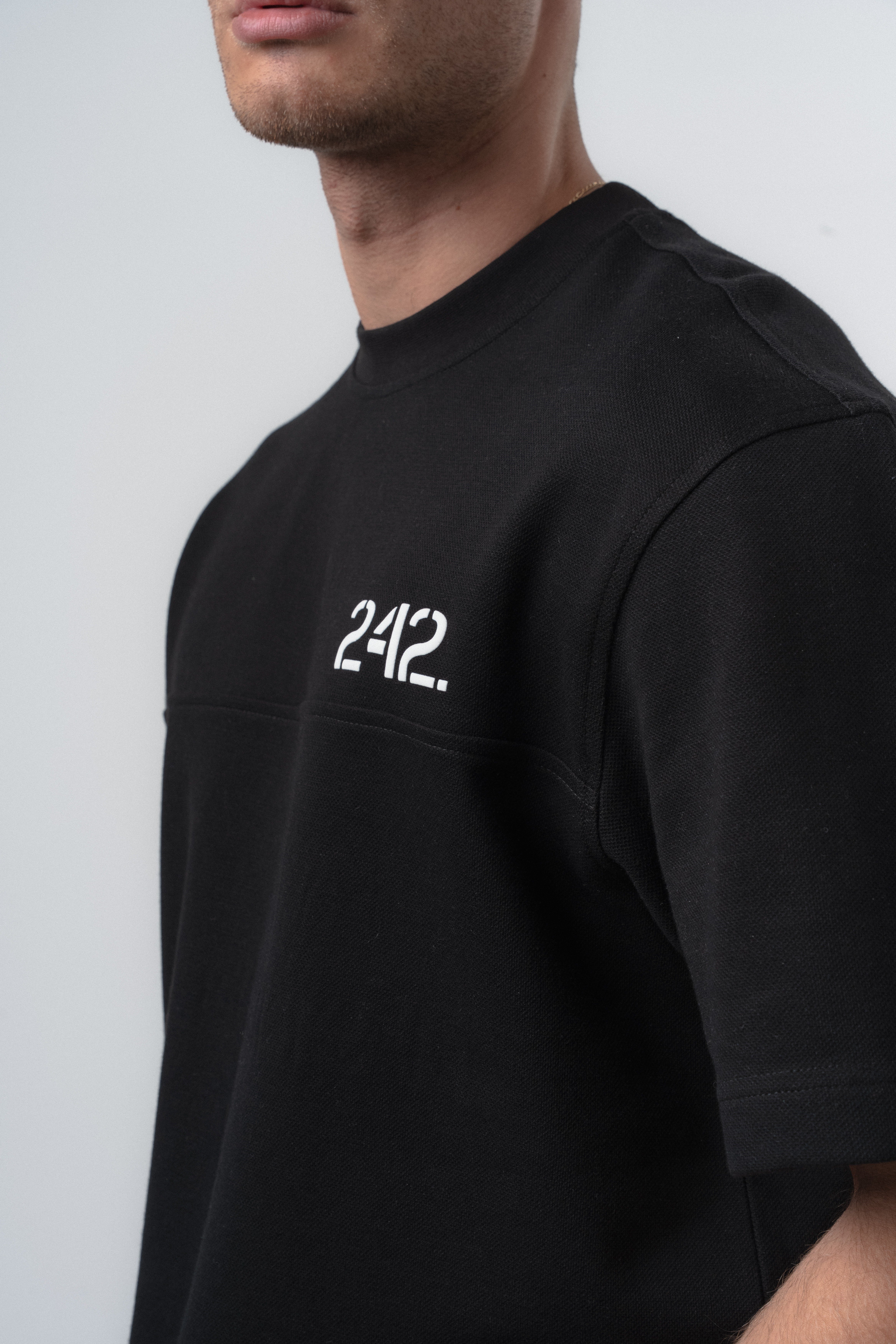 Erkek Mentalite Baskılı Regular Fit T-Shirt Siyah