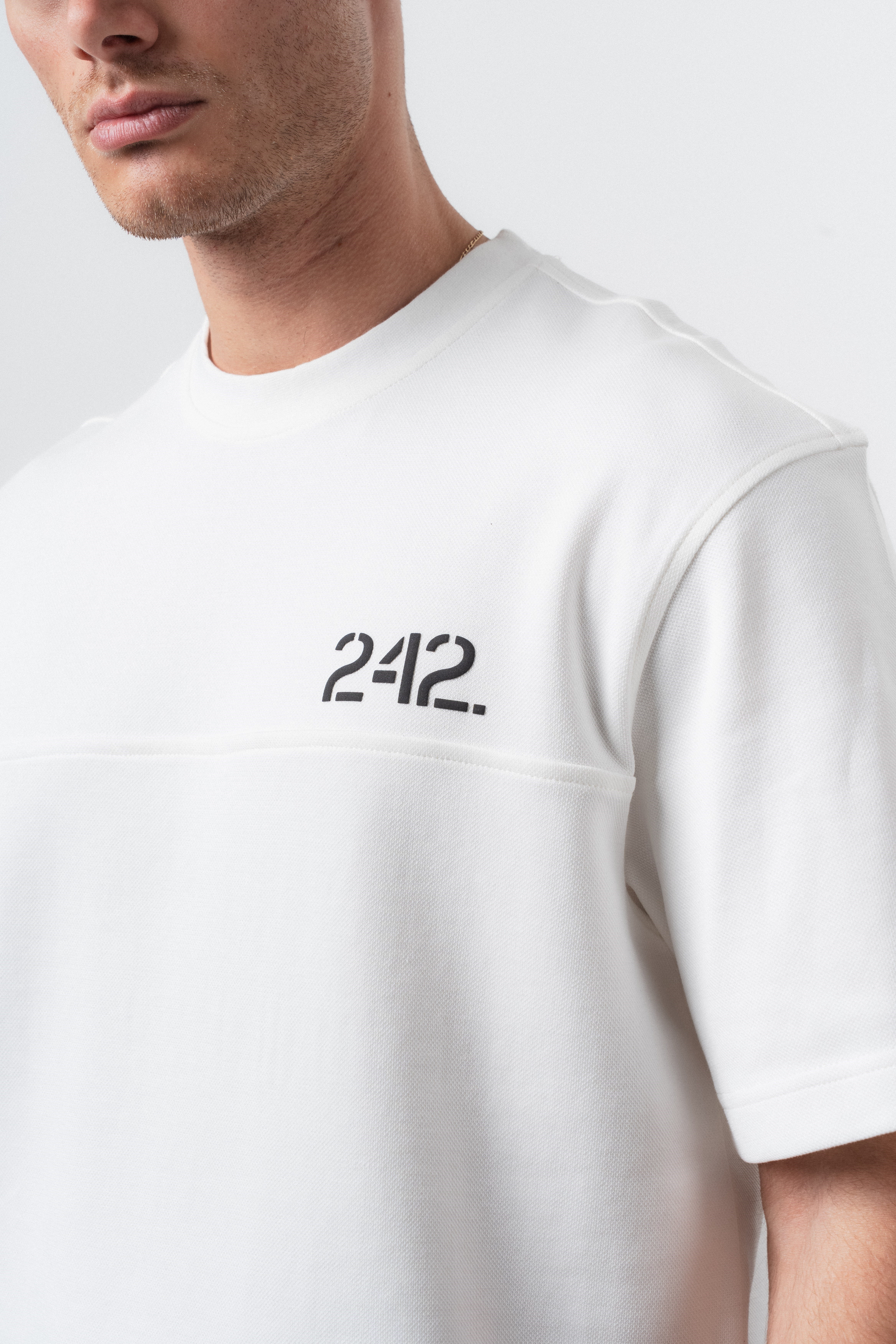 Erkek Mentalite Baskılı Regular Fit T-Shirt Ekru