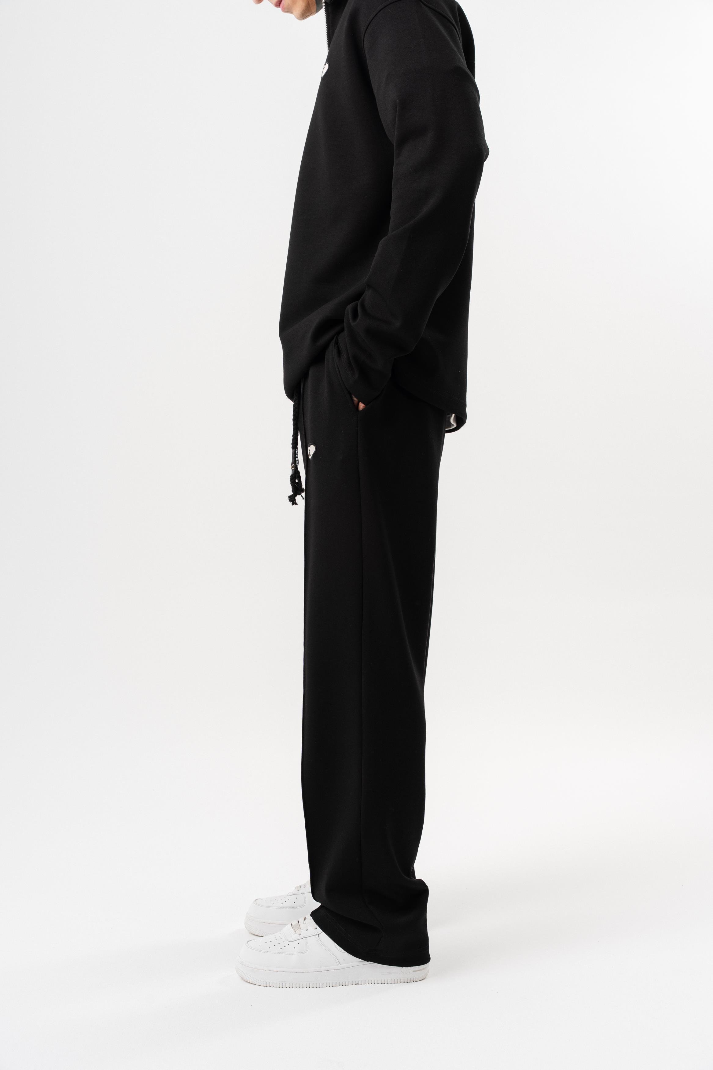 Erkek Modal Baggy Eşofman Altı Siyah