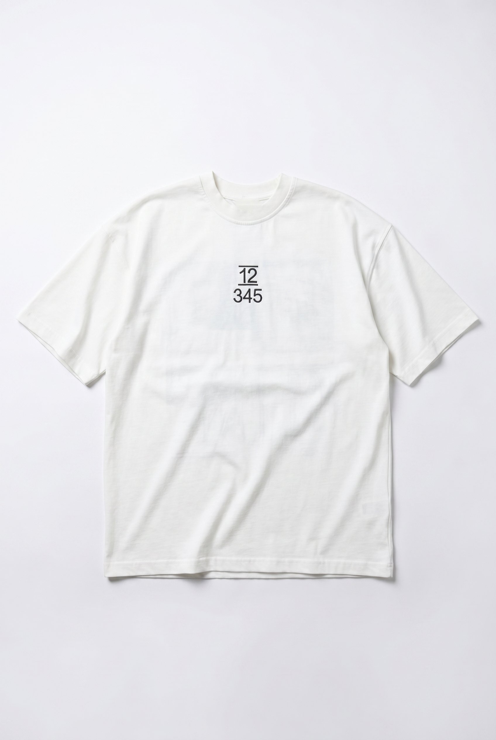 Erkek Nakışlı Oversize T-Shirt Ekru