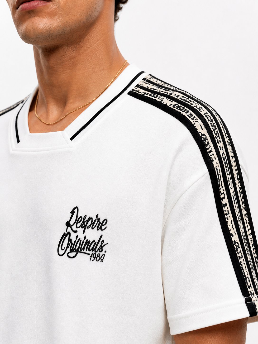 Erkek Originals Şerit Detaylı Regular Fit Eşofman Takımı Ekru