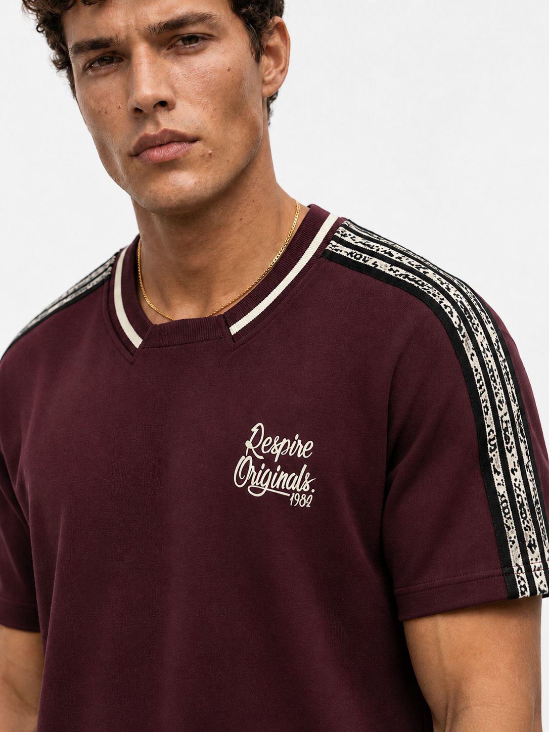 Erkek Originals Şerit Detaylı Regular Fit Eşofman Takımı Bordo