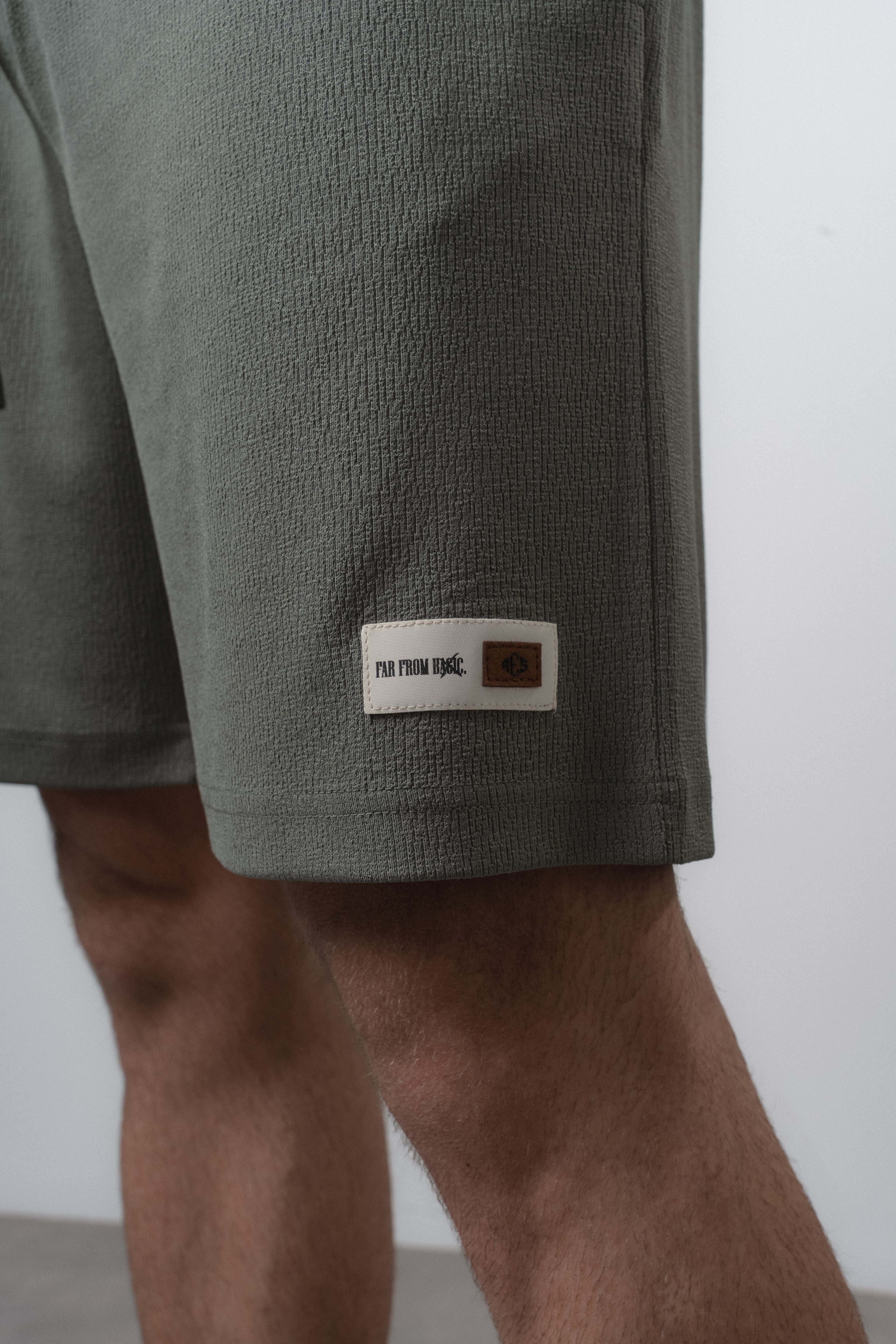 Erkek Polo Yaka Regular Fit T-Shirt Şort Takım Haki