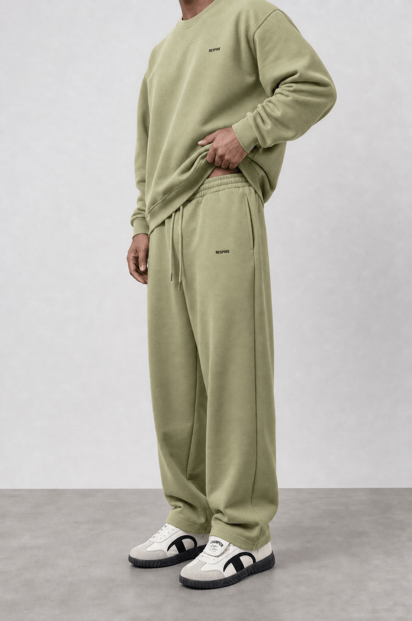 Erkek Respire Basic Baggy Eşofman Altı Küf