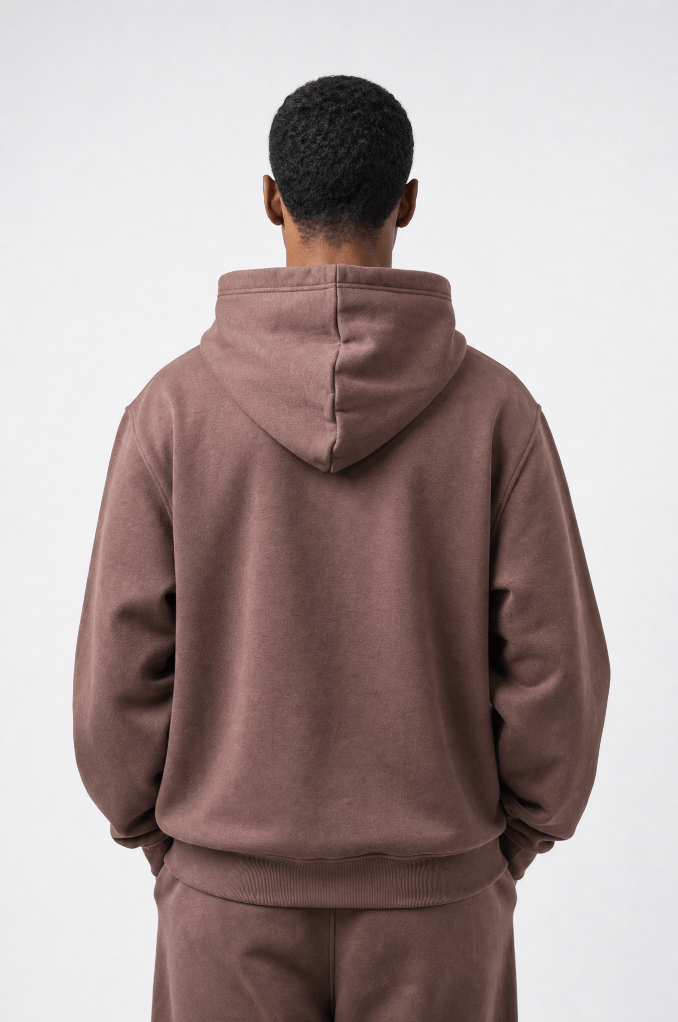 Erkek Respire Basic Oversize Zip Kakao