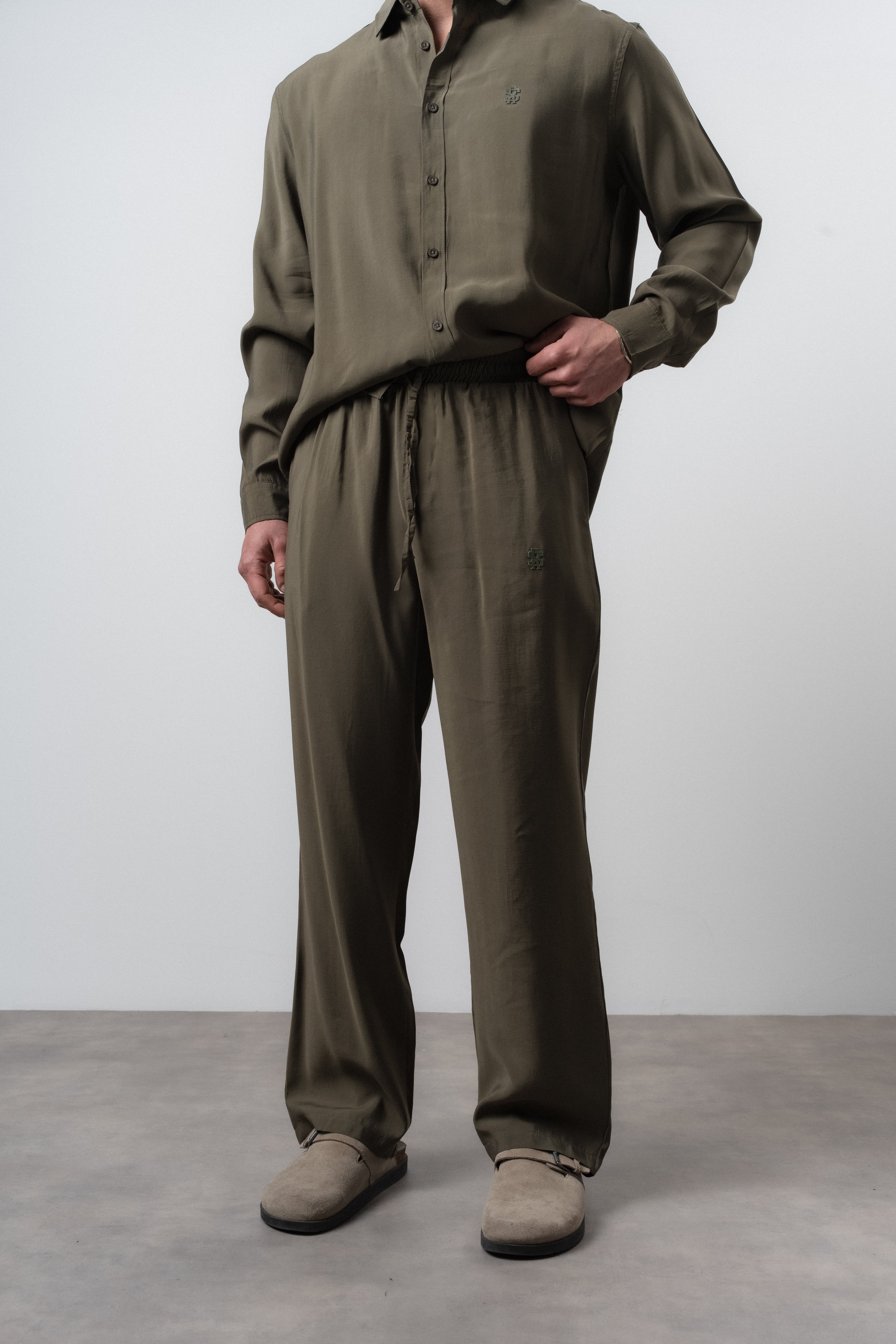 Erkek RS Modal Baggy Pantolon Haki