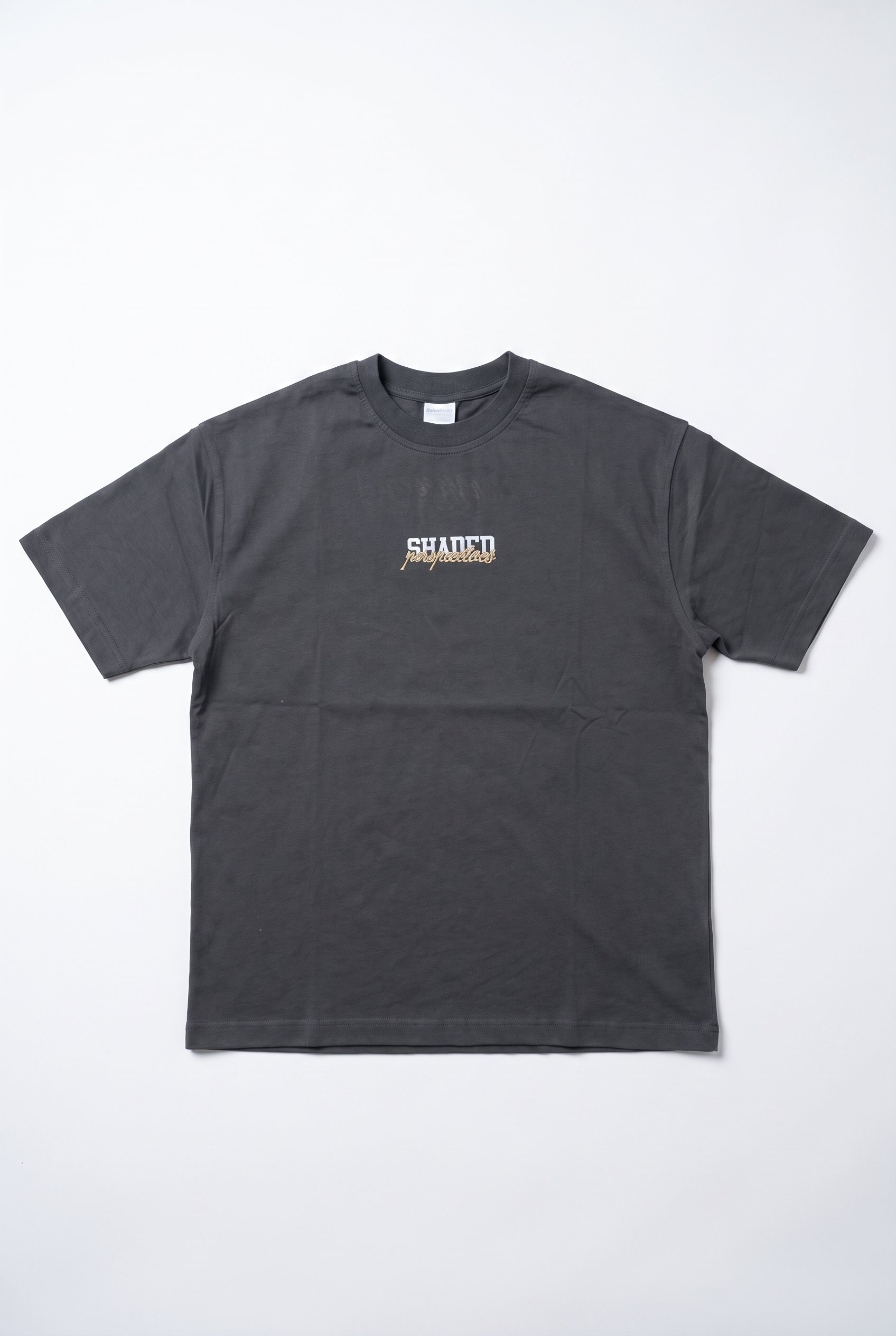 Erkek Shaded Baskılı Oversize T-Shirt Füme