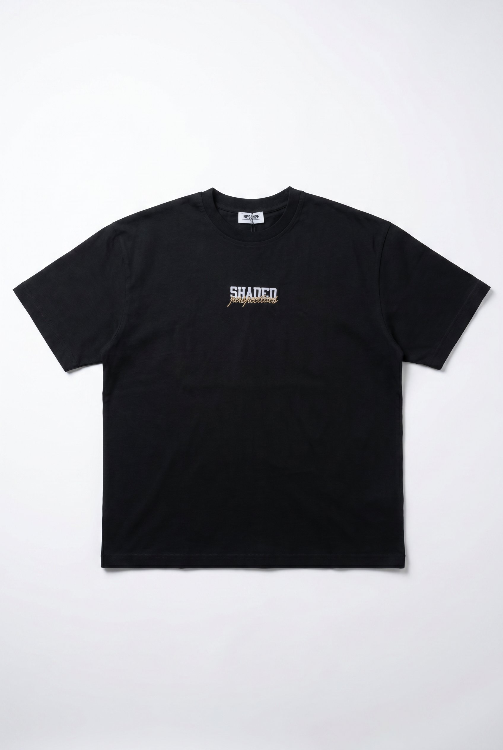 Erkek Shaded Baskılı Oversize T-Shirt Siyah