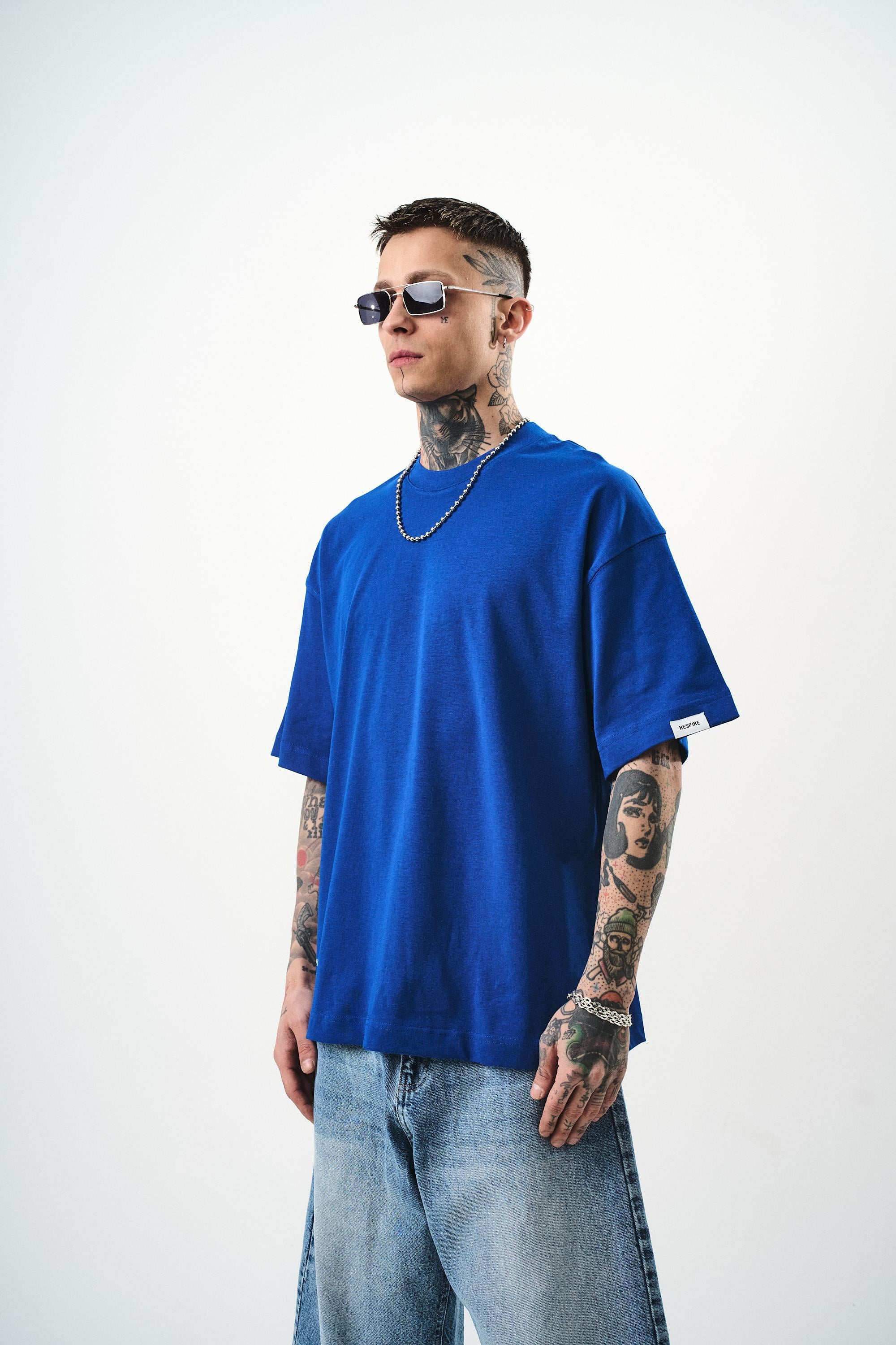 Erkek World Is Mine Baskılı Oversize T-Shirt Saks