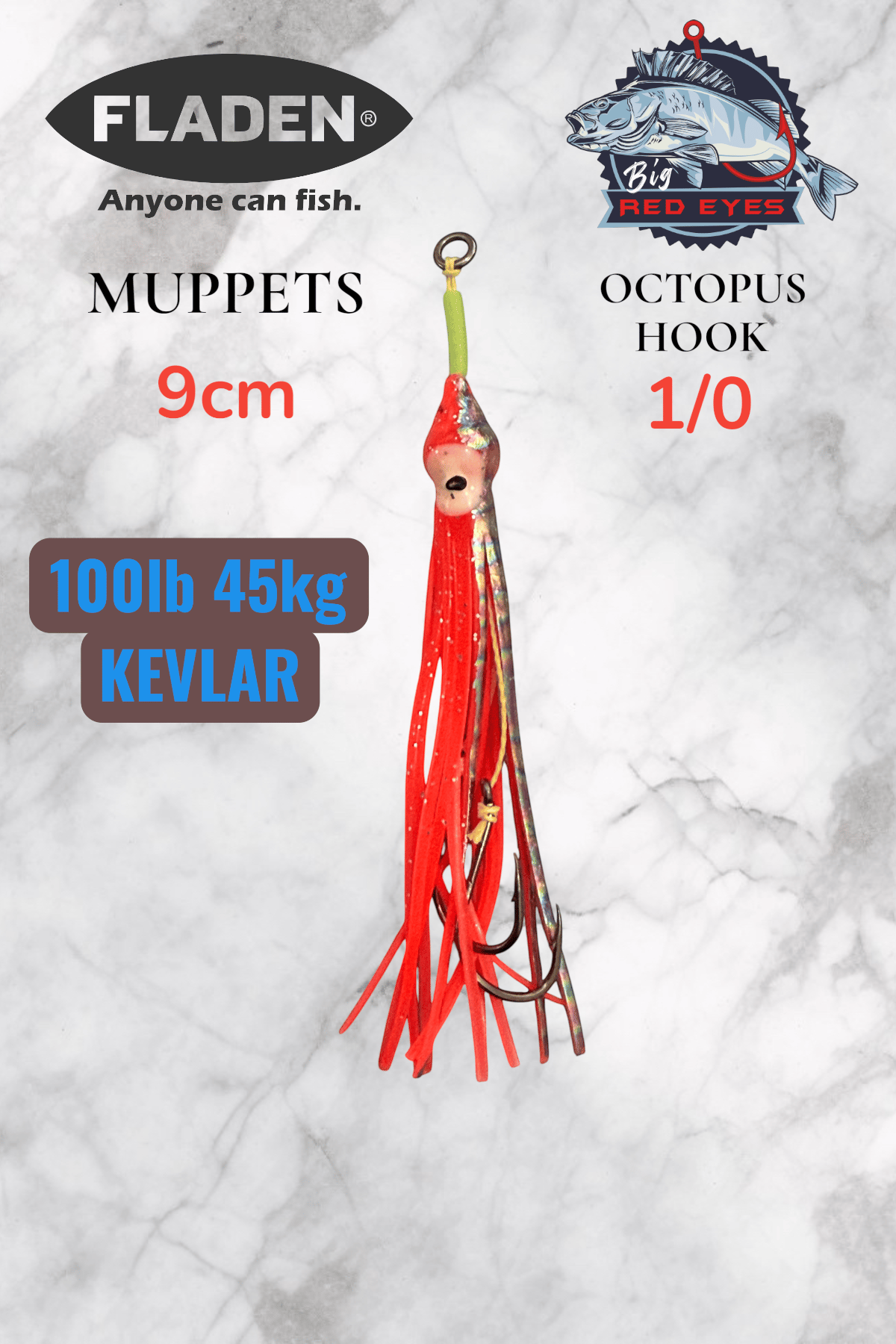 Big Red Eyes-9cm-1/0-gümüş