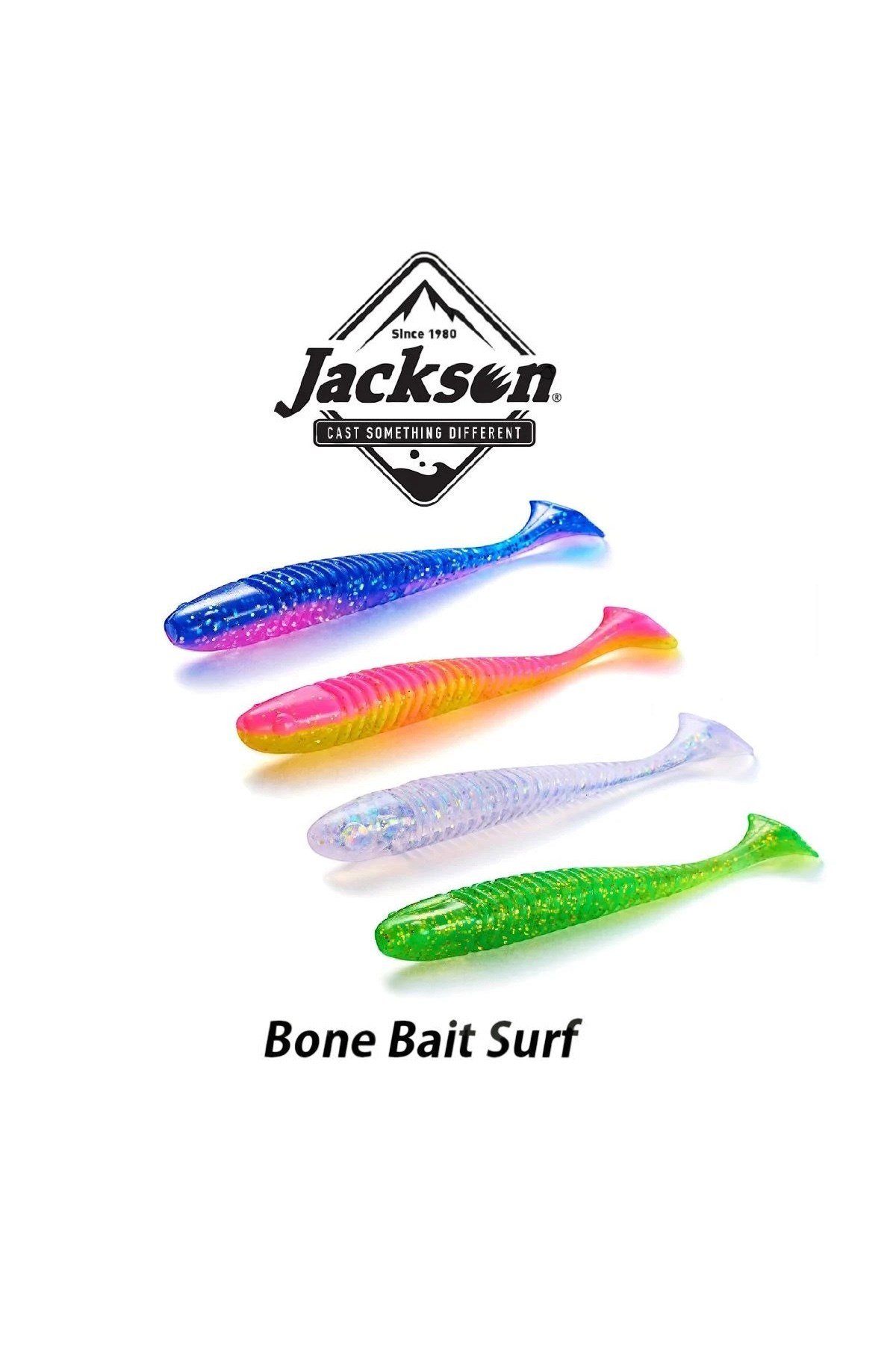 Jackson Bone Bait Surf 3.5'' (8,9 cm) Silikon Yem SFC (Clear Holo)