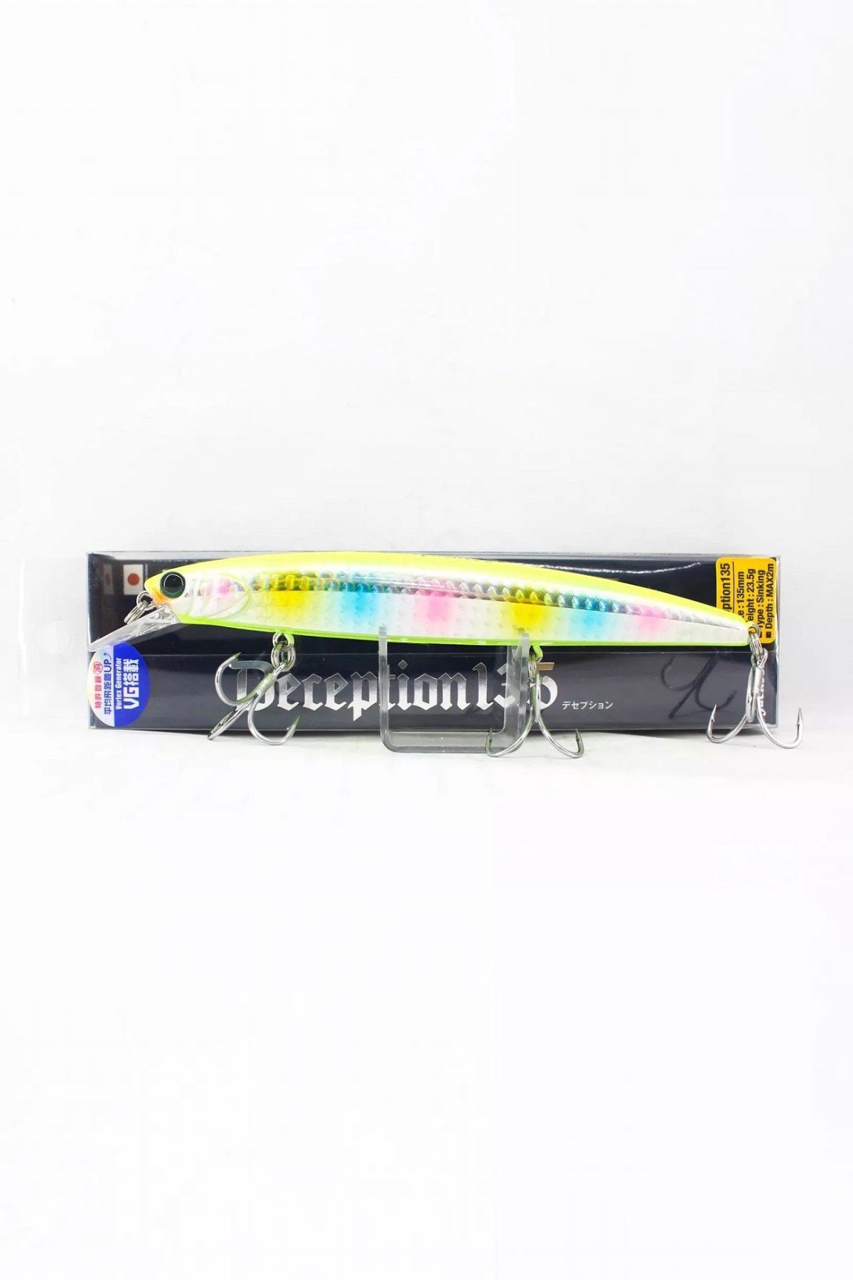 Jackson Deception 135 mm 23,5 gr Sinking Maket Balık Renk:CCN