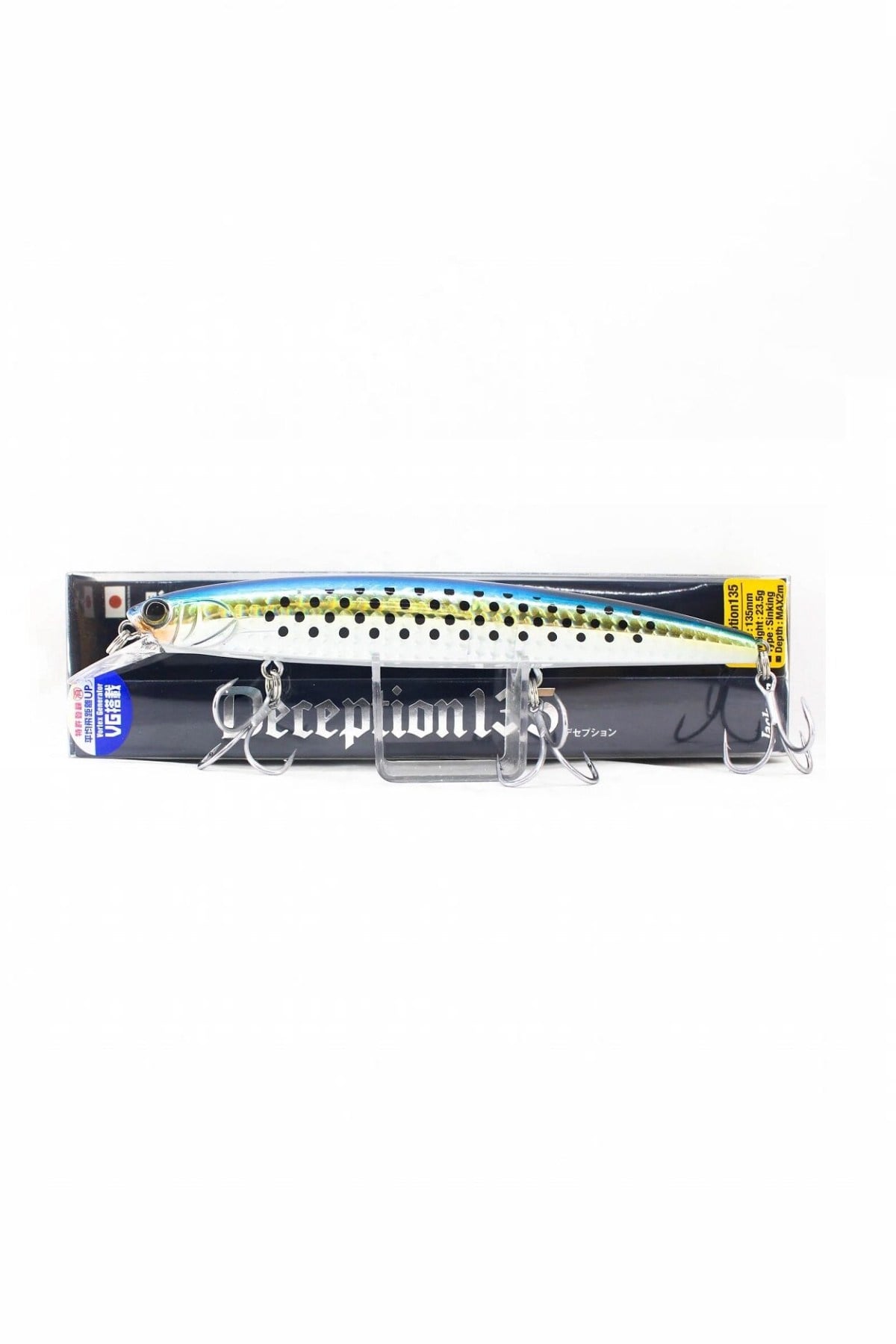 Jackson Deception 135 mm 23,5 gr Sinking Maket Balık Renk: KBT
