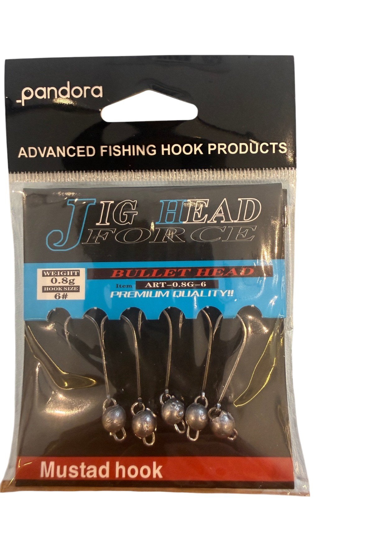 Pandora jig head force 0.8g hook6