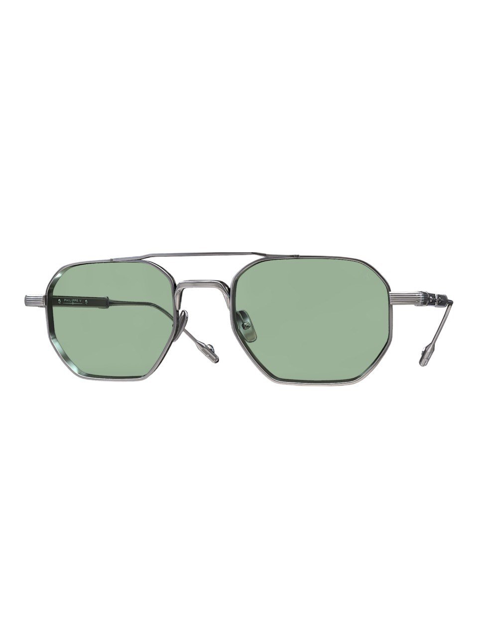 PHILIPPE V GÜNEŞ GÖZLÜĞÜ NO 26 51 SILVER JELLY GREEN