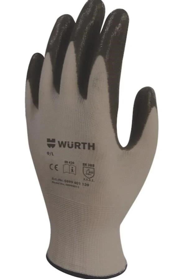 İŞ GÜVENLİĞİ ELDİVENİ MEKANİKÇİ SİYAH NO:10 WÜRTH