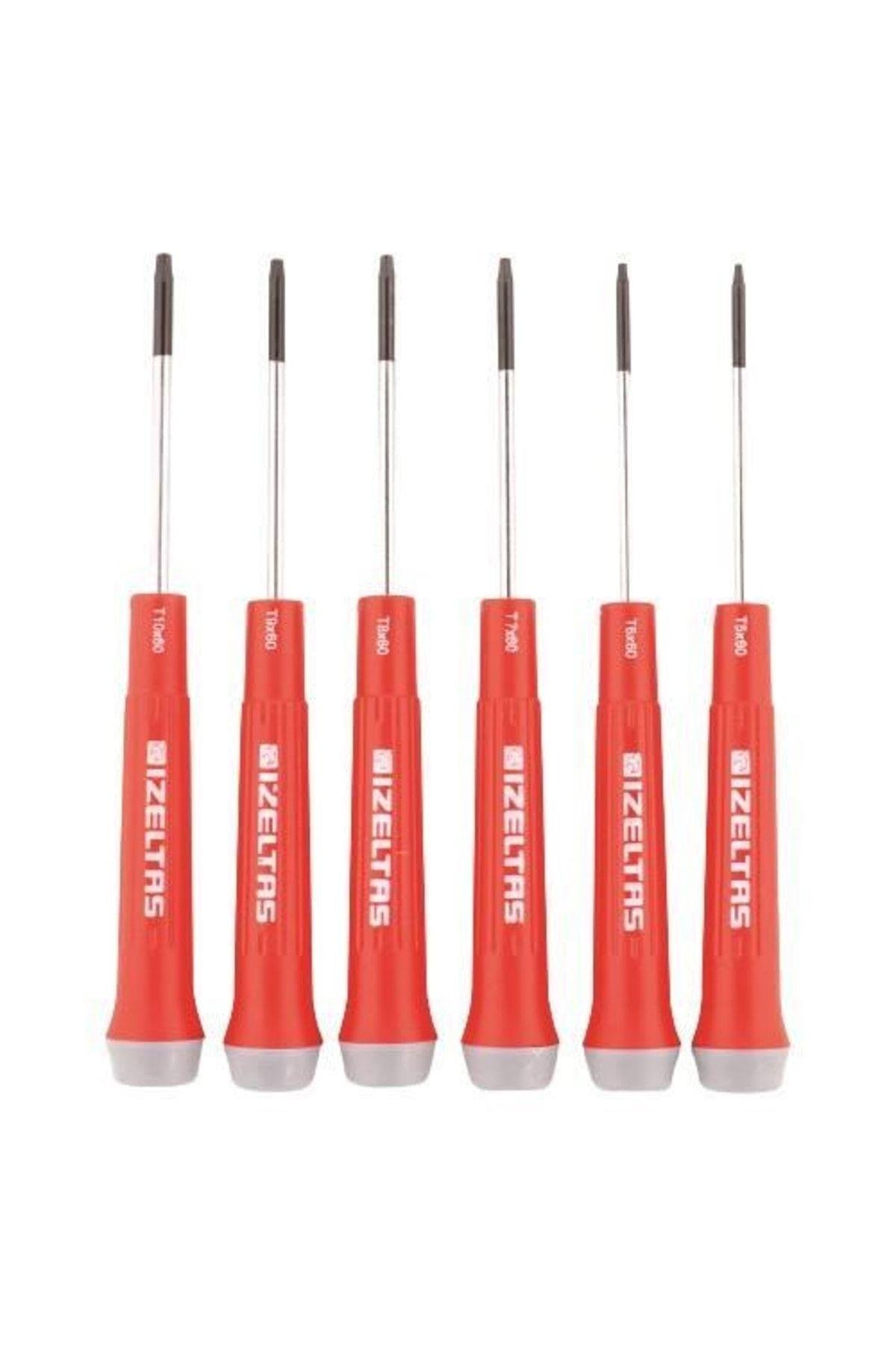 İzeltaş Elektronikçi Tip Klemens Torx Uçlu Tornavida Takımı 6 Parça-4530001006