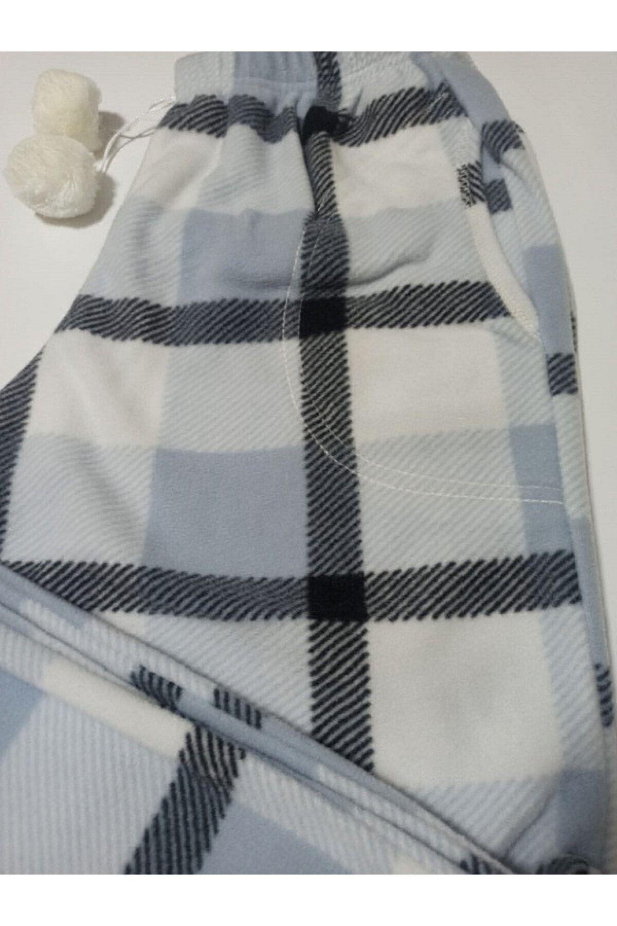 - Paça Manşetli , Cepli , Ponponlu , Kışlık , Polar Kadın Pijama Altı