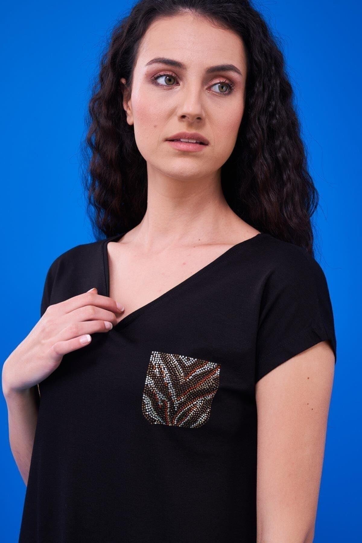 23184 Kadın Desenli Pijama Takım