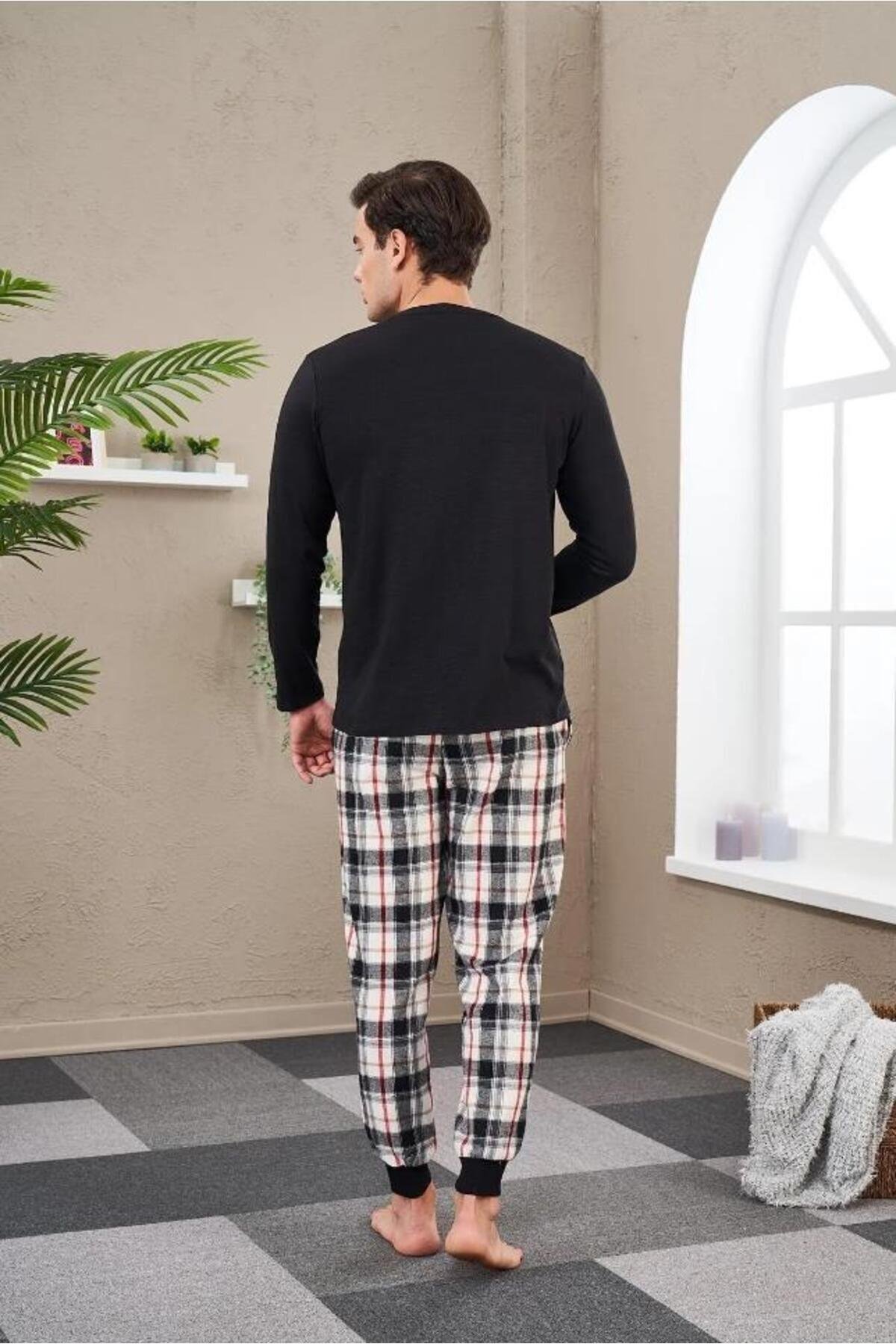 23702 Erkek Baskılı Pijama Takım