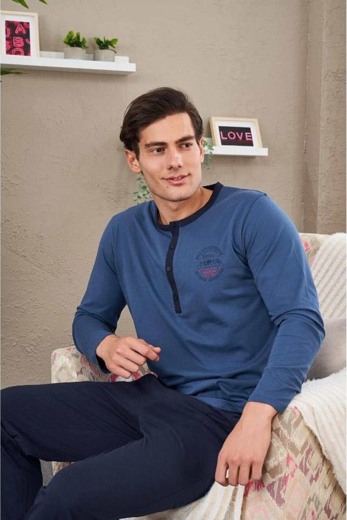 23708 Erkek Patlı Pijama Takım