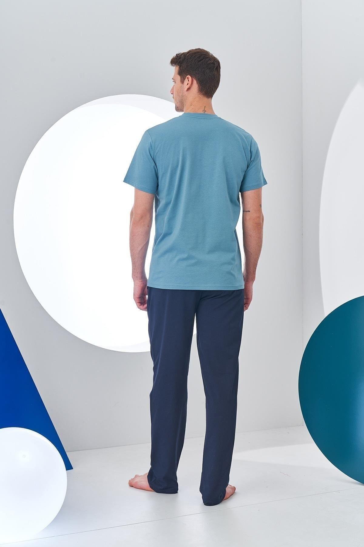 Erkek 3'lü Fleto Cep Patlı Pijama Şort Takım