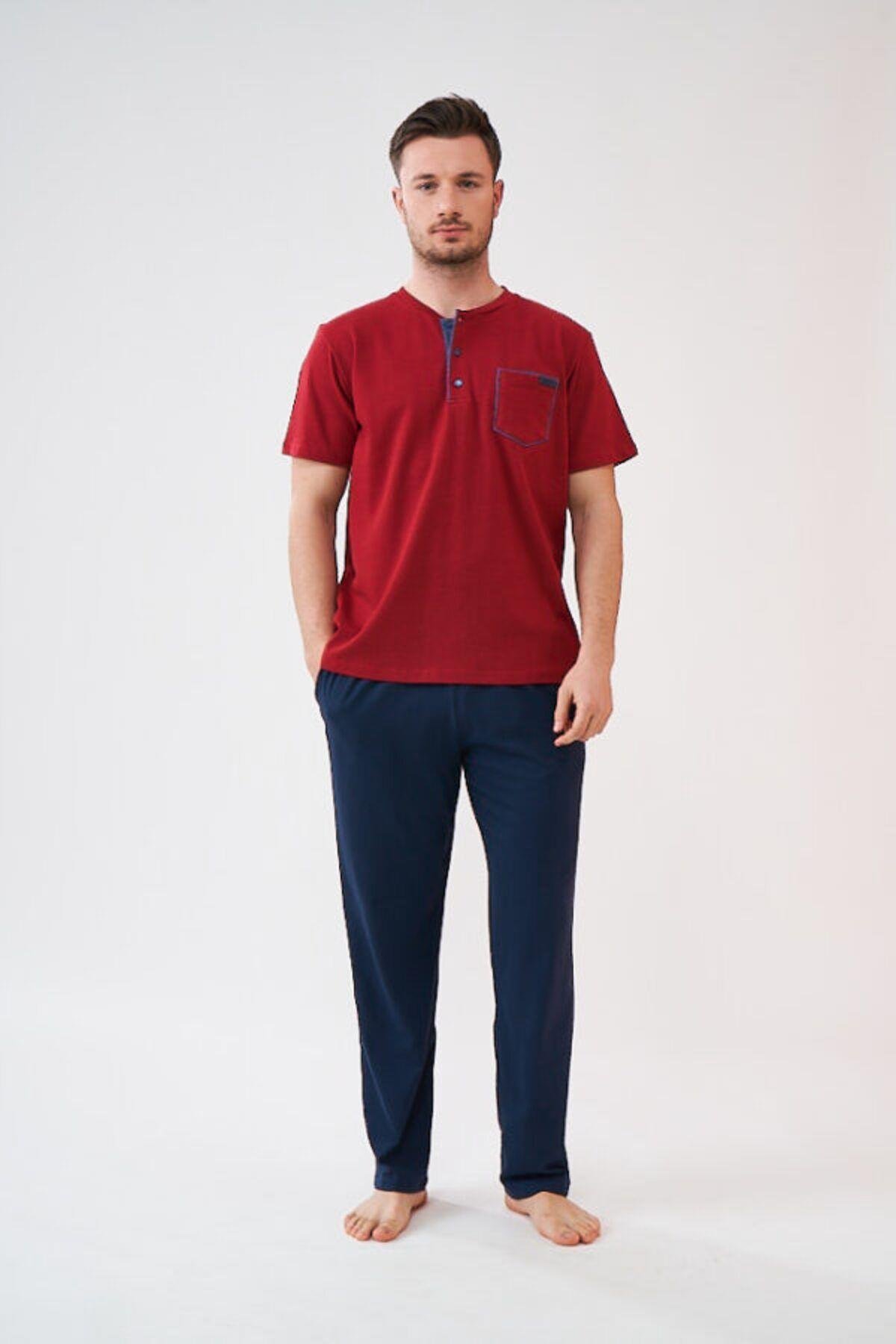 Erkek 3'lü Pijama Şort Takım