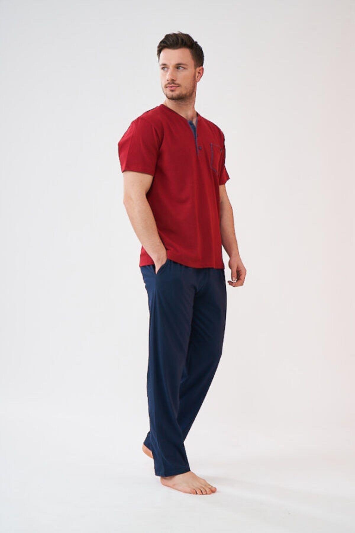 Erkek 3'lü Pijama Şort Takım
