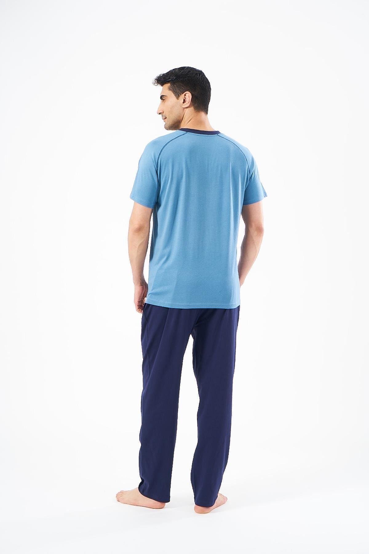 Erkek Patlı Üçlü Pijama Takım