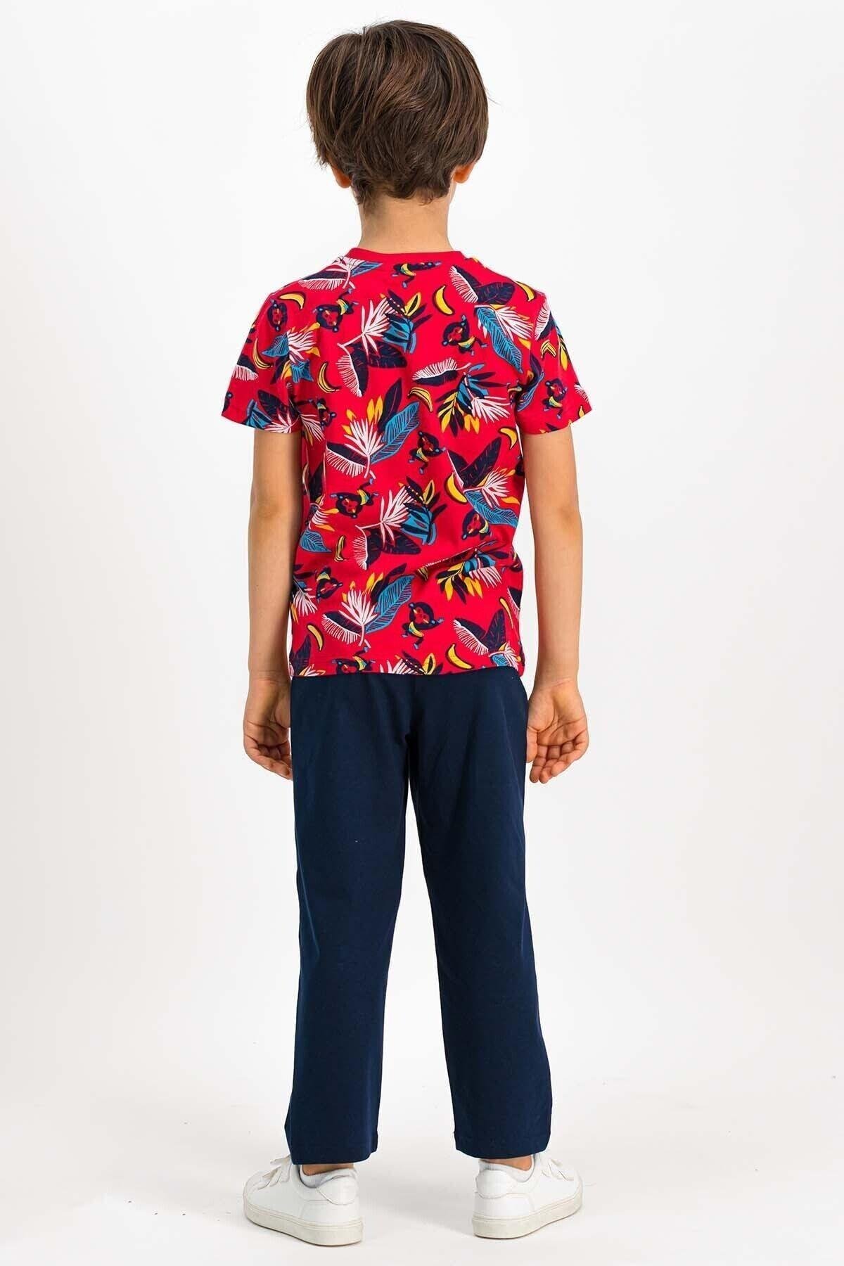 Go Banana Kırmızı Erkek Çocuk Pijama Takımı