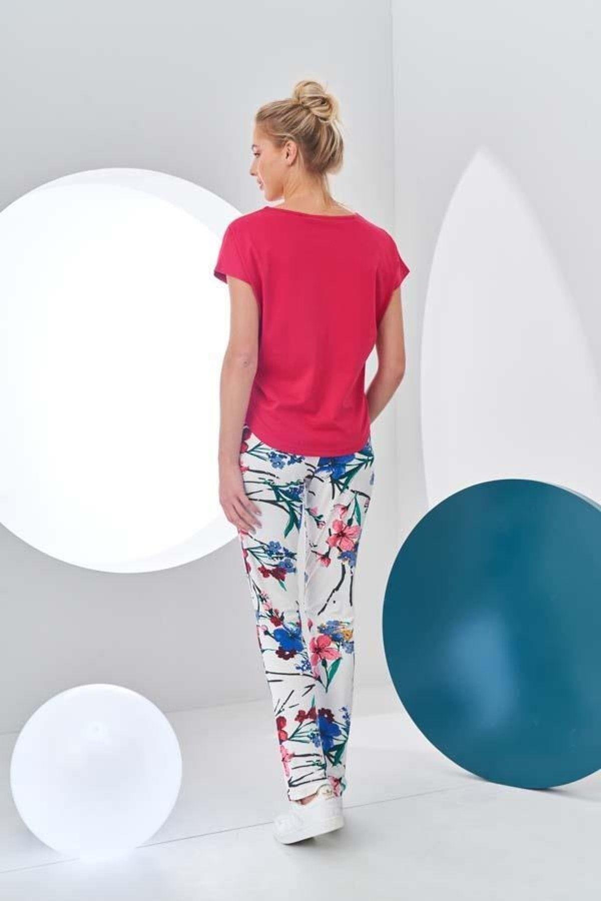 Kadın Kısa Kollu Pijama Takımı 24185