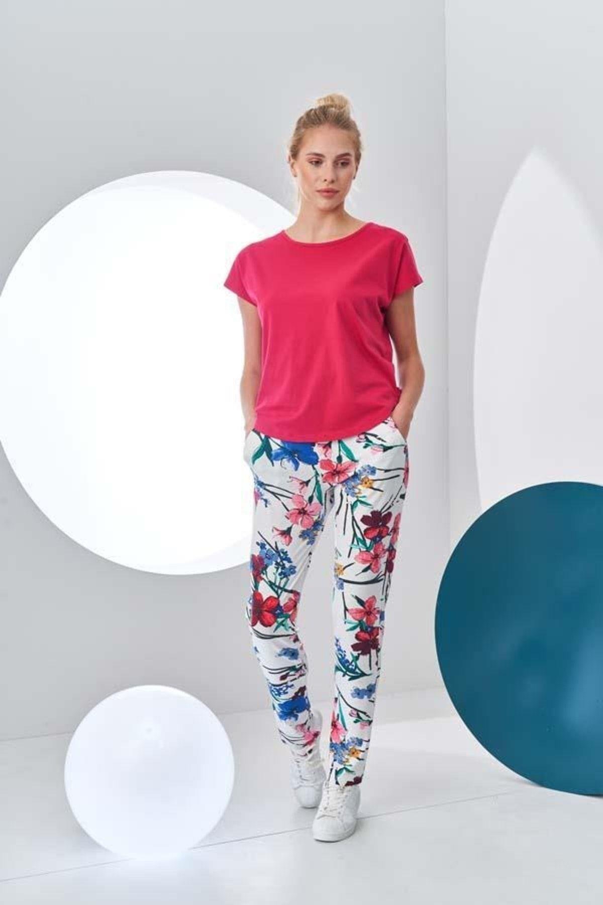Kadın Kısa Kollu Pijama Takımı 24185