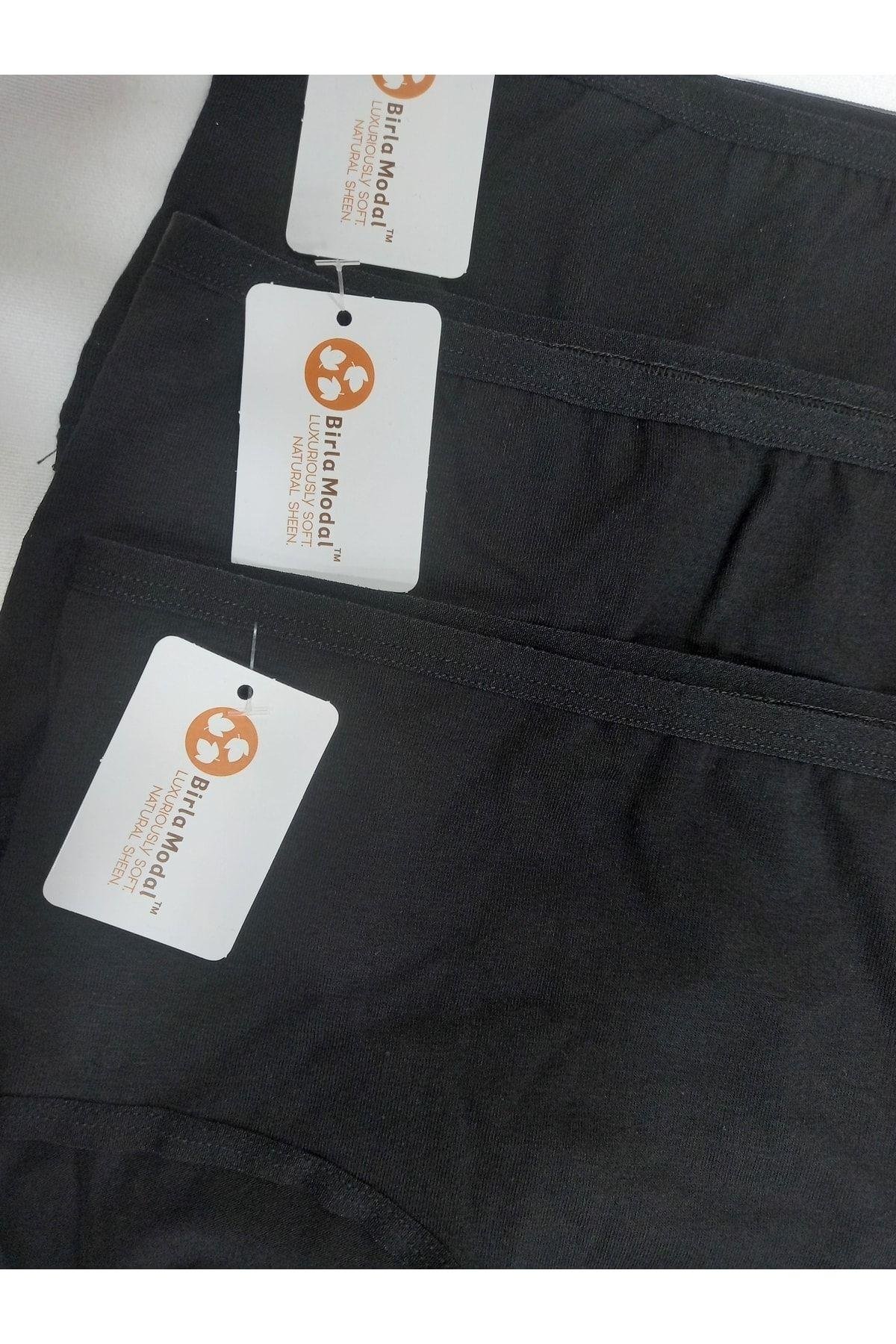 Kadın Modal Yüksek Bel 3lü Külot