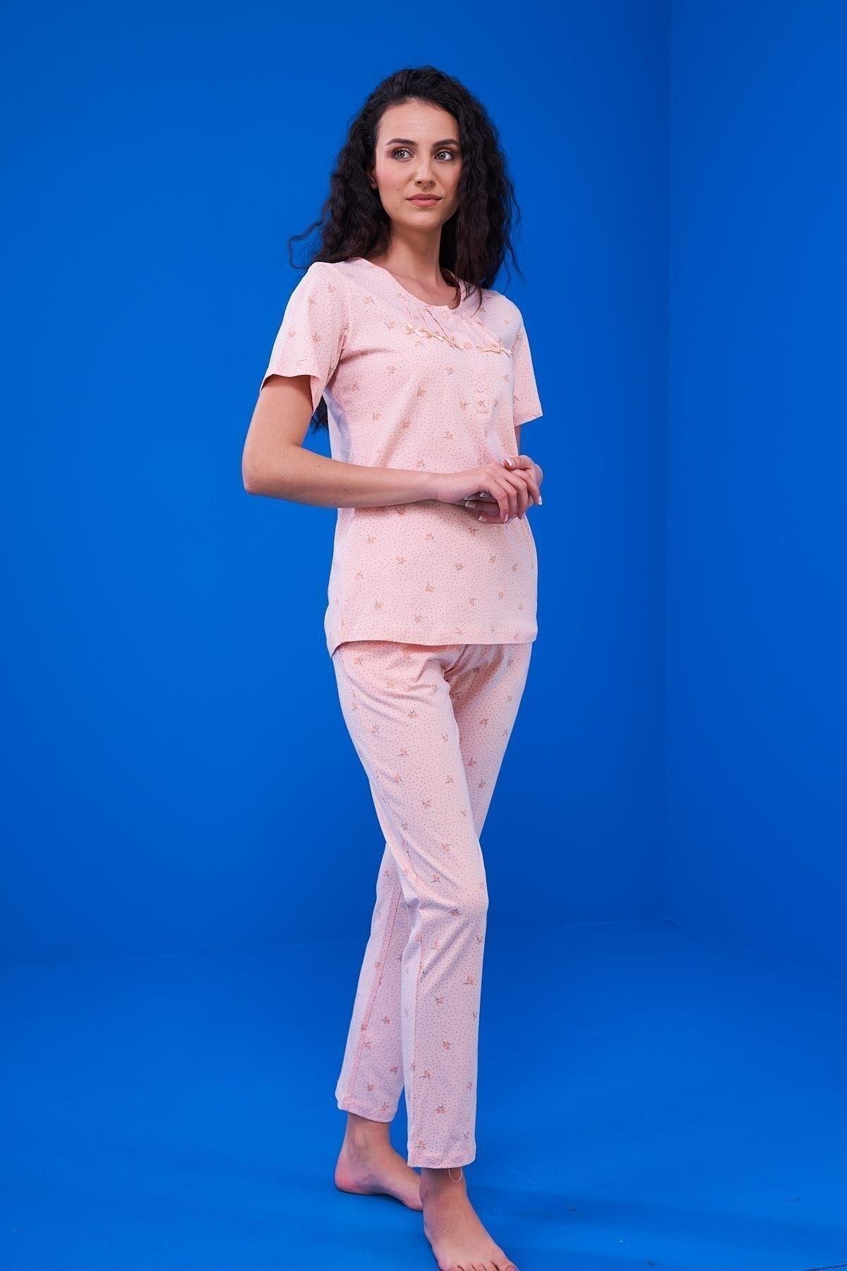 Kadın Pijama Takım 23171 - Pembe