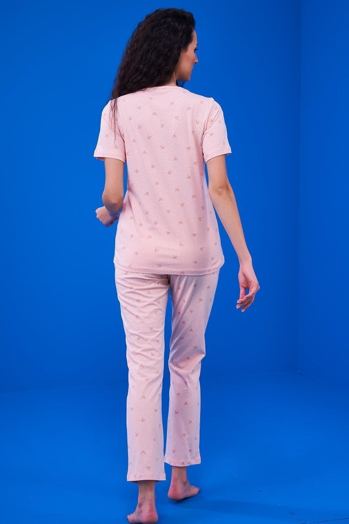 Kadın Pijama Takım 23171 - Pembe