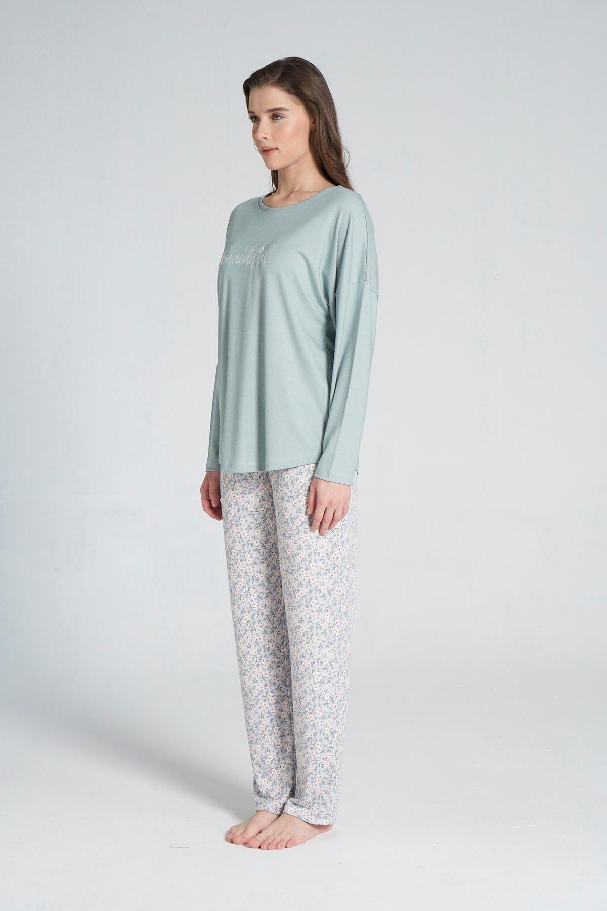Kadın Pijama Takımı Yeşil