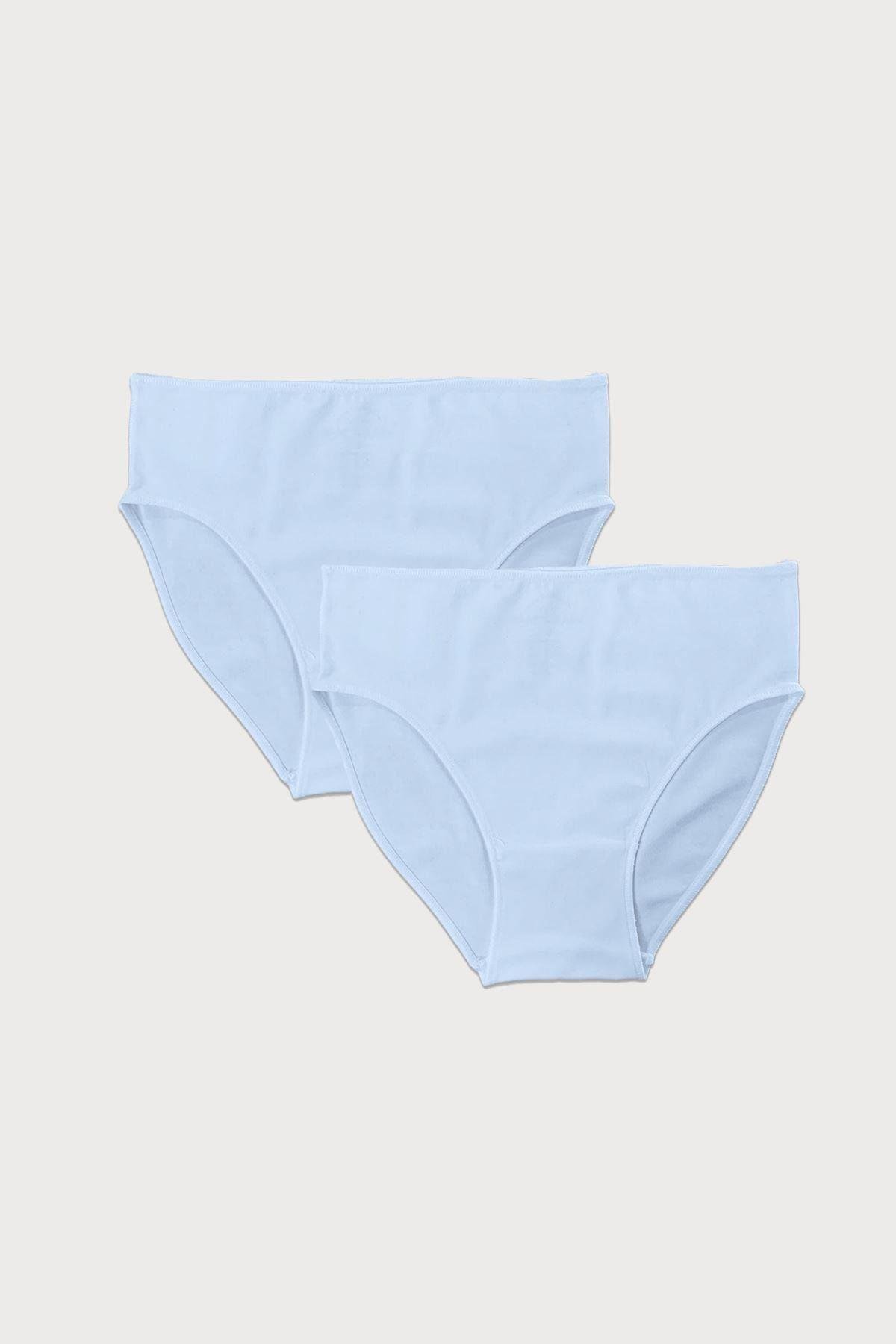 Kadın Siyah 2li Paket Yüksek Bel Slip 187