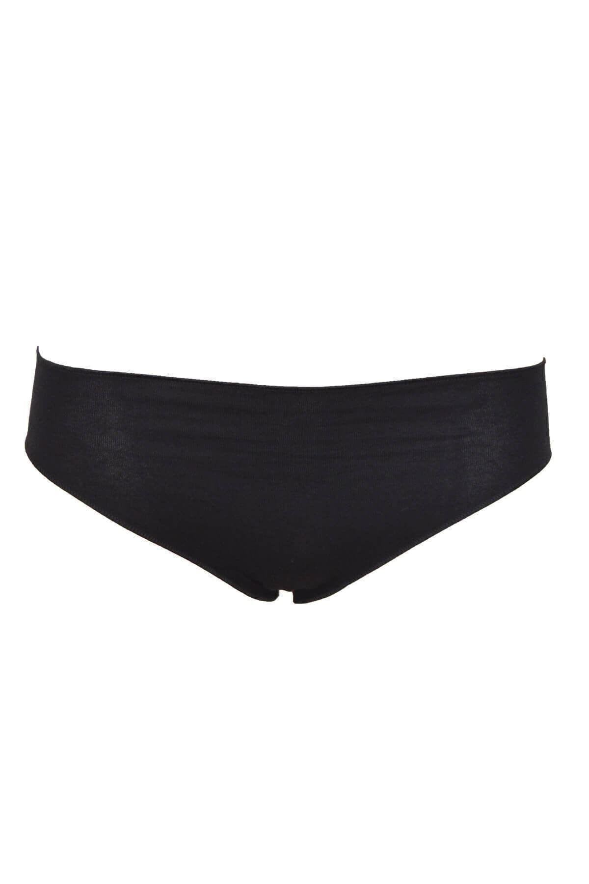 Kadın Siyah 2li Paket Yüksek Bel Slip 187