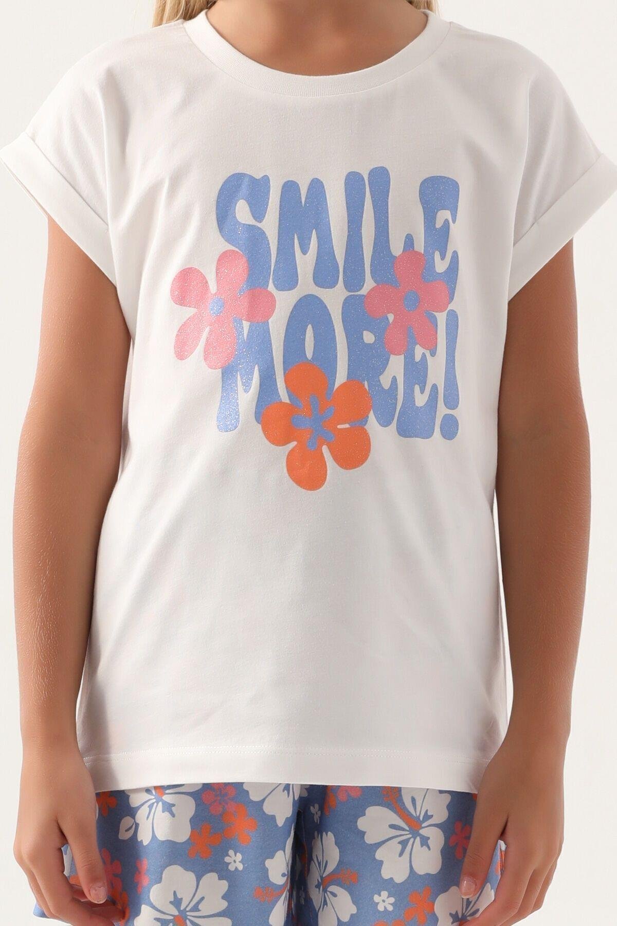 Kız Çocuk Pembe Şort Takım