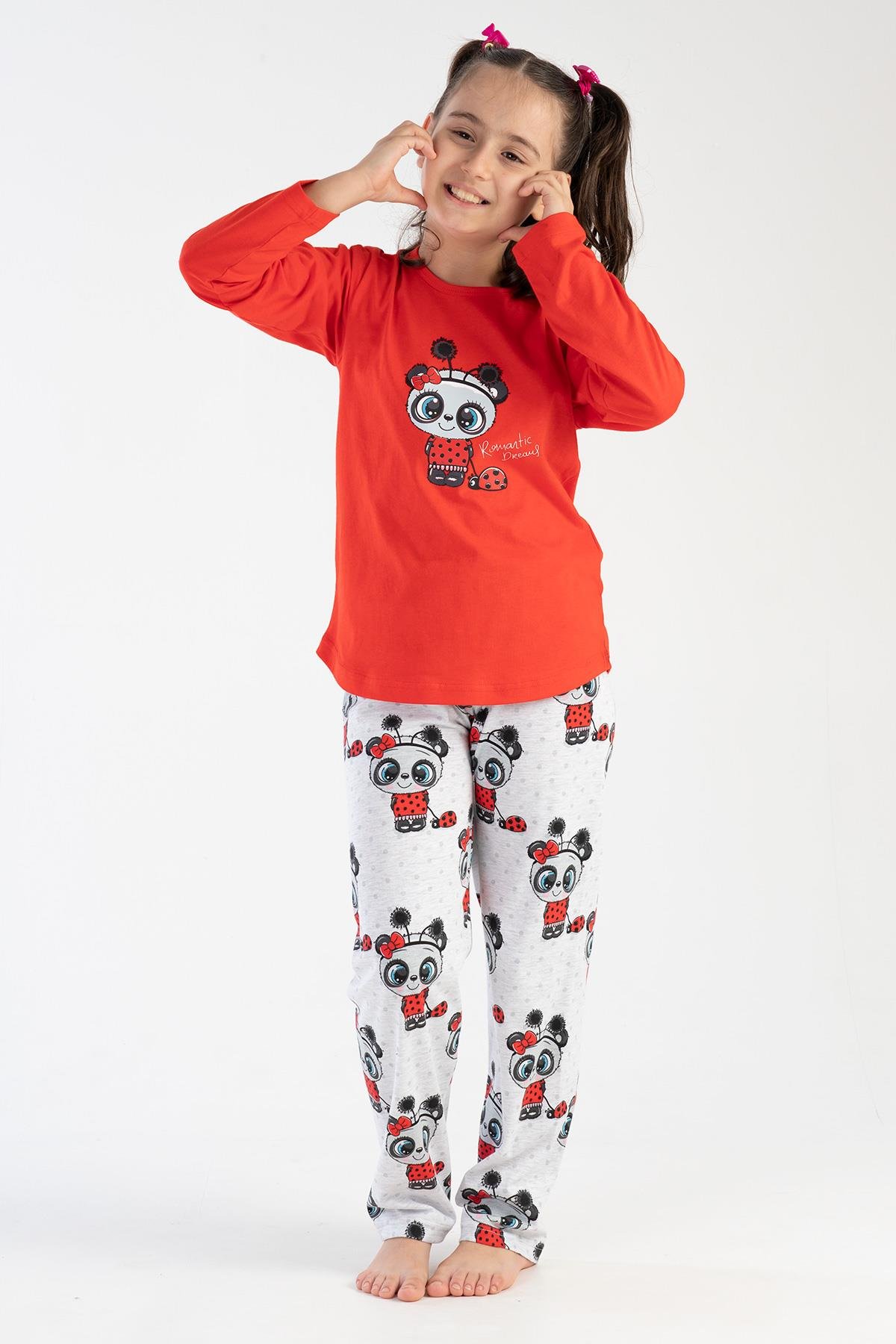 Kız Çocuk Uzun Kol Pijama Takım, 303247